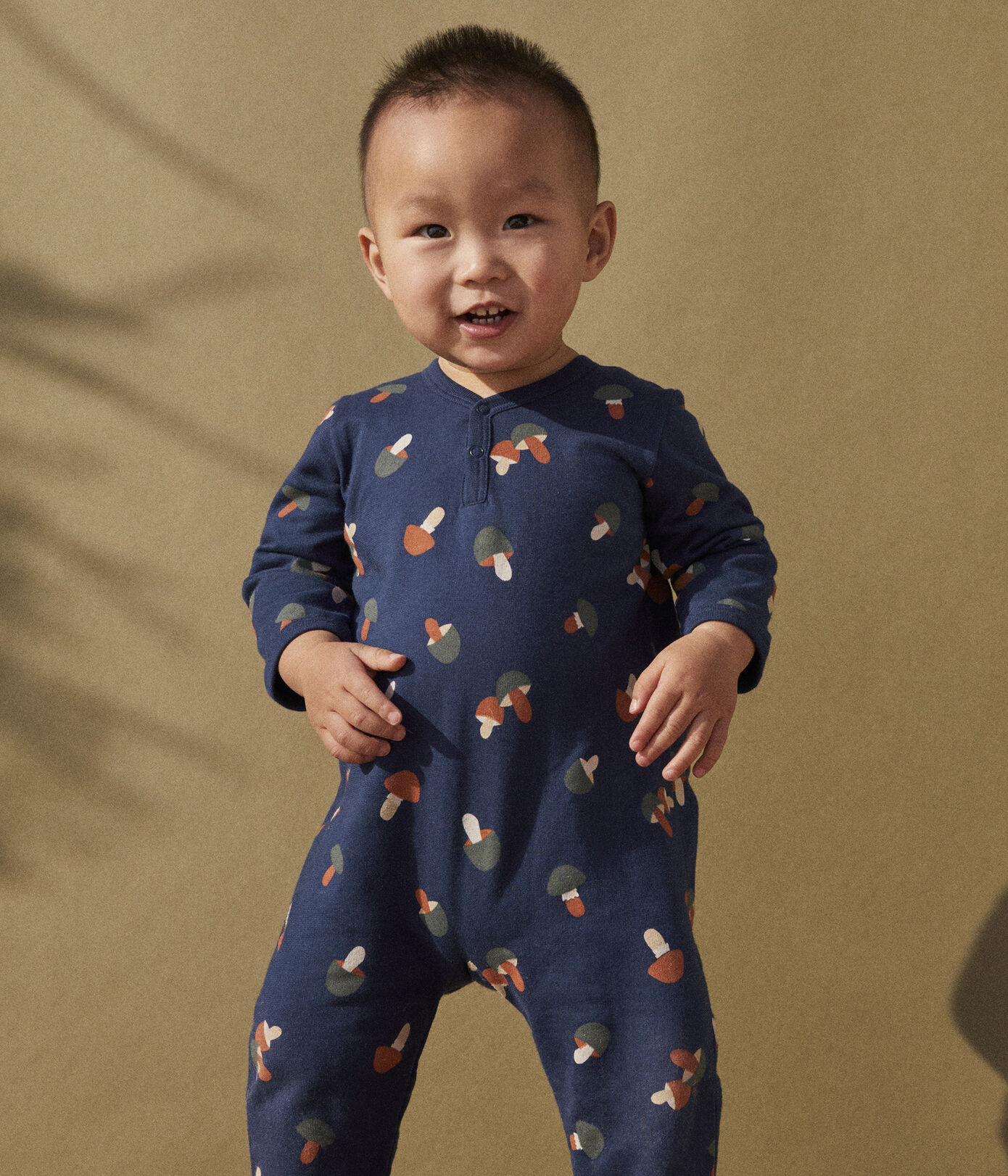 Dors bien champignon bébé en jersey double face