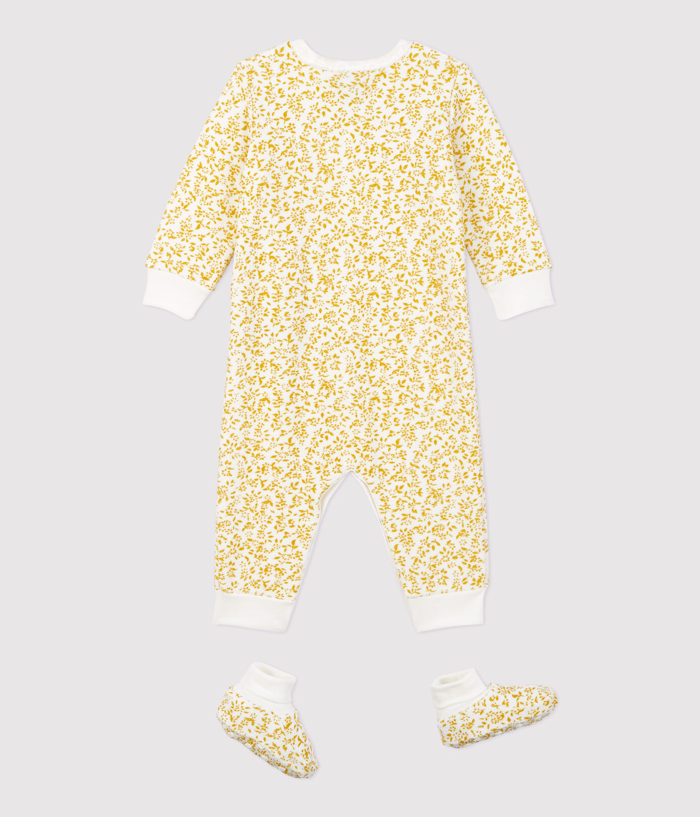 Ensemble nuit fleurs bébé en bouclette éponge toute douce