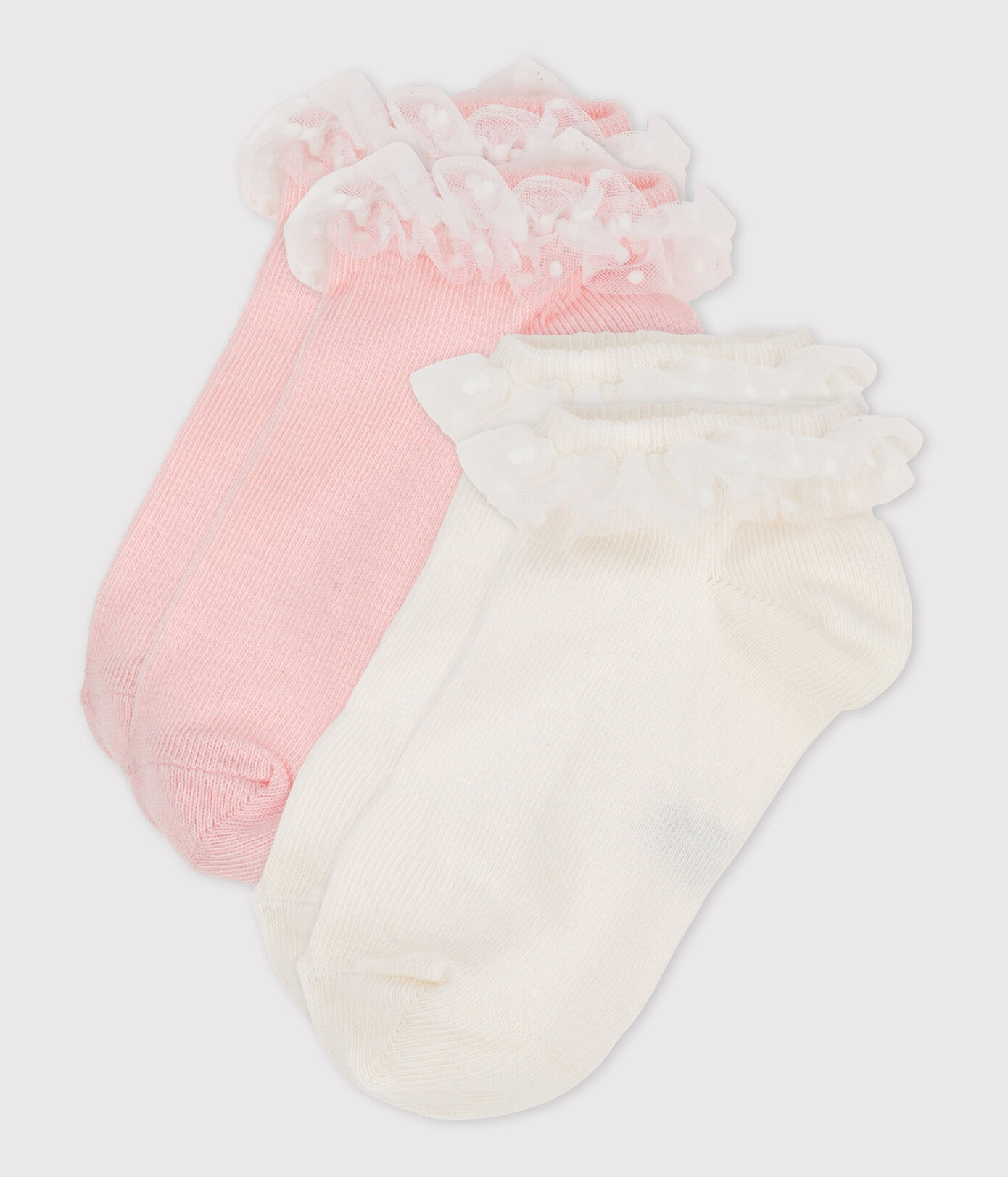 Lot de 2 paires de chaussettes enfant fille