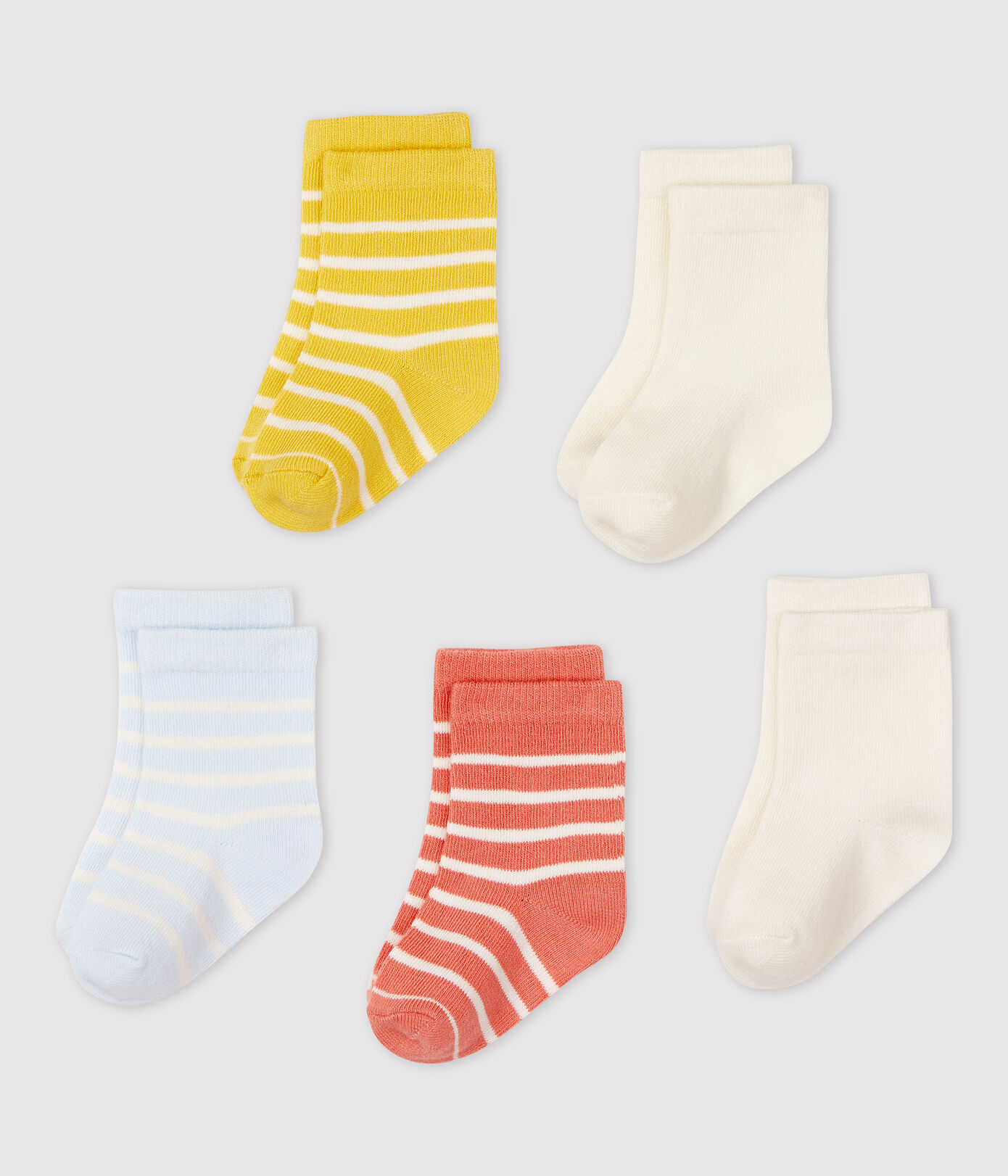 Lot de 5 paires de chaussettes bébé