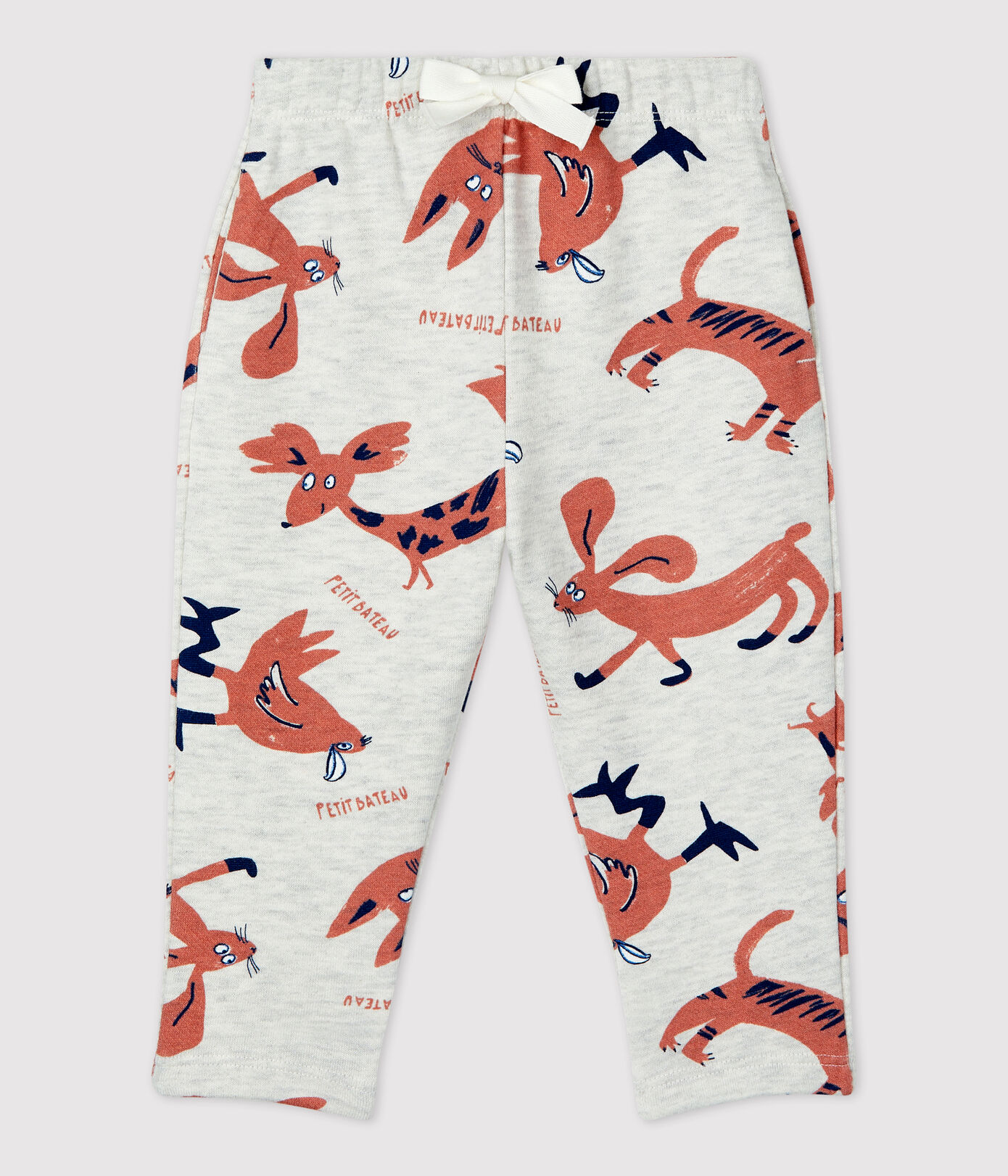 Pantalon imprimé animaux en molleton bébé