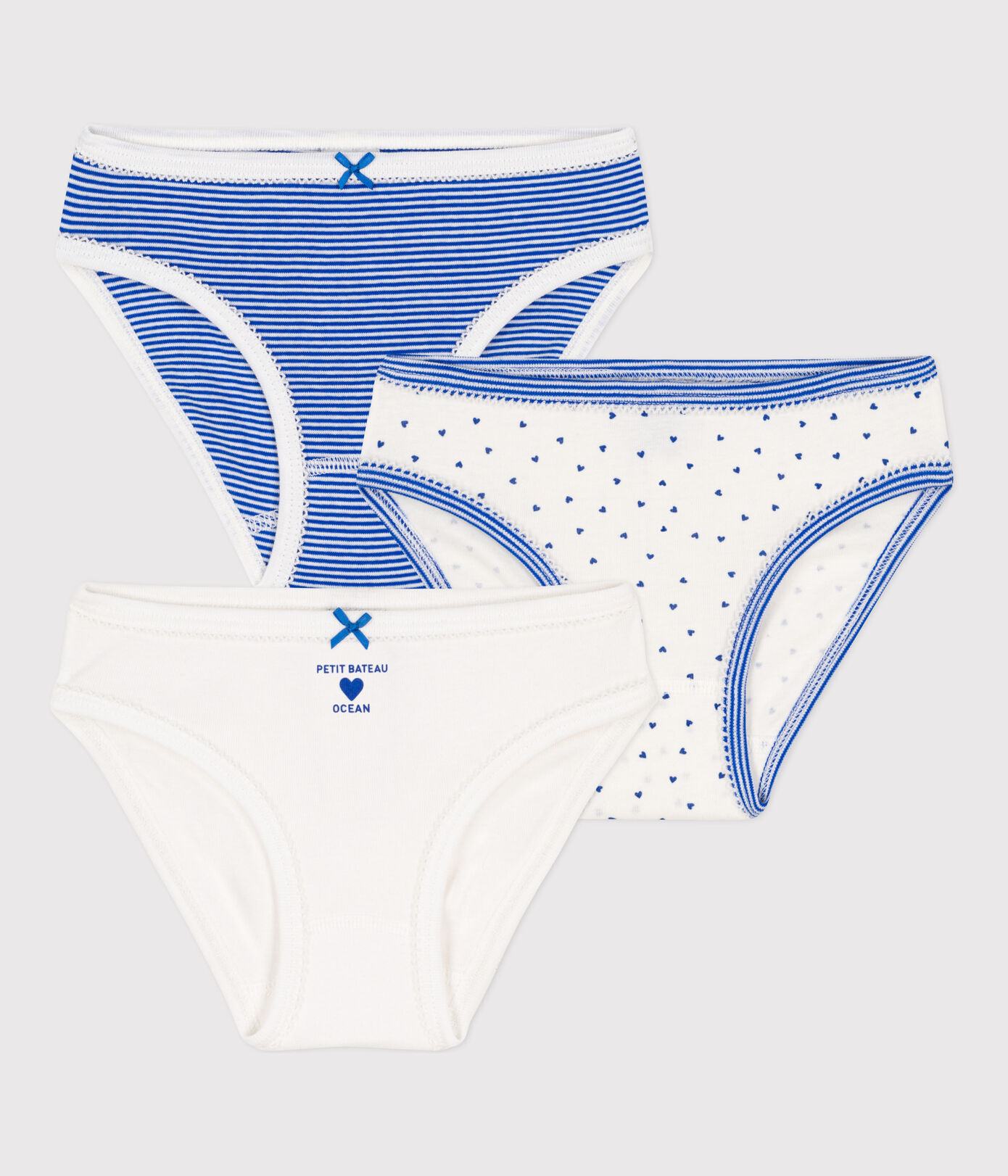 Lot de 3 culottes en coton petite fille