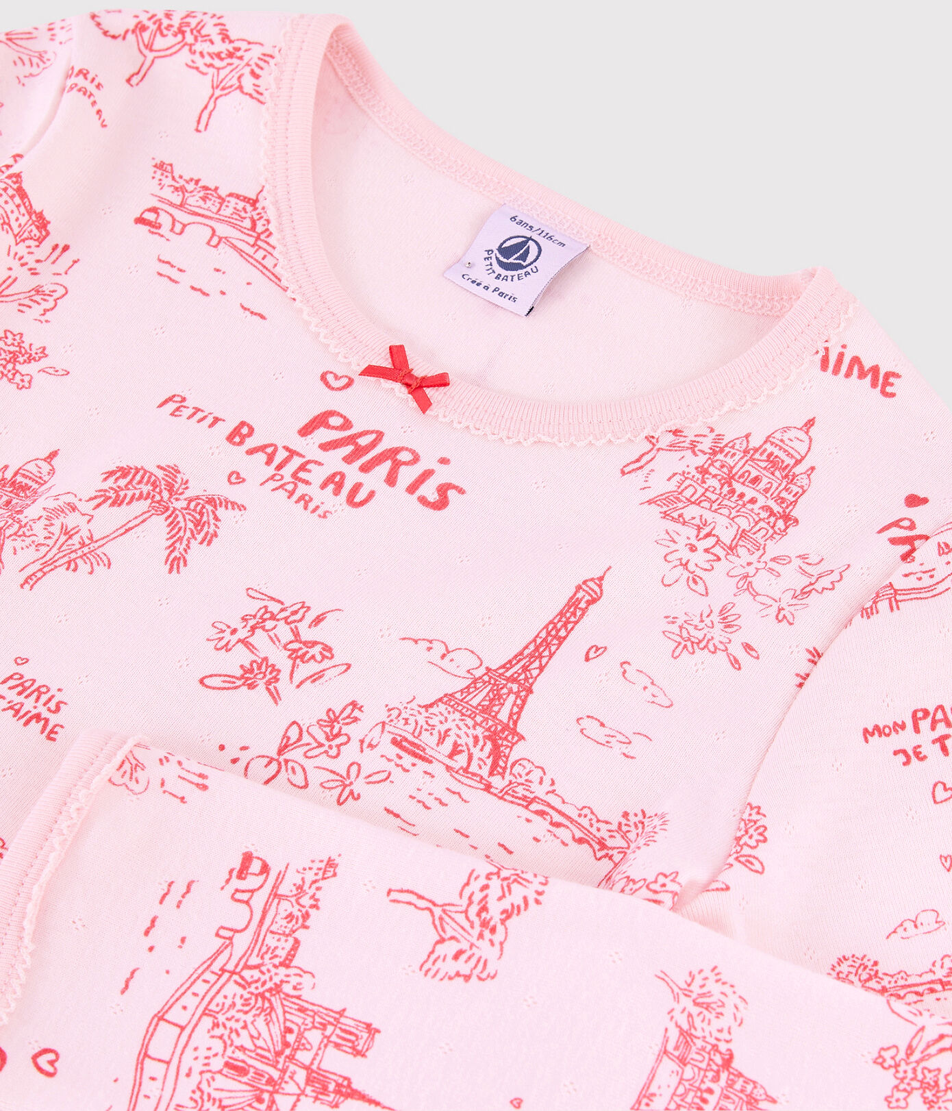 Pyjama toile de Jouy Paris petite fille en coton