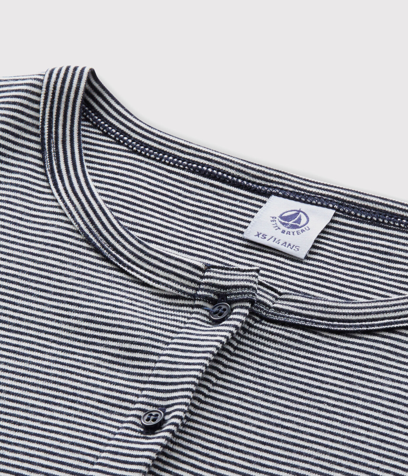 Cardigan iconique en coton rayé Femme