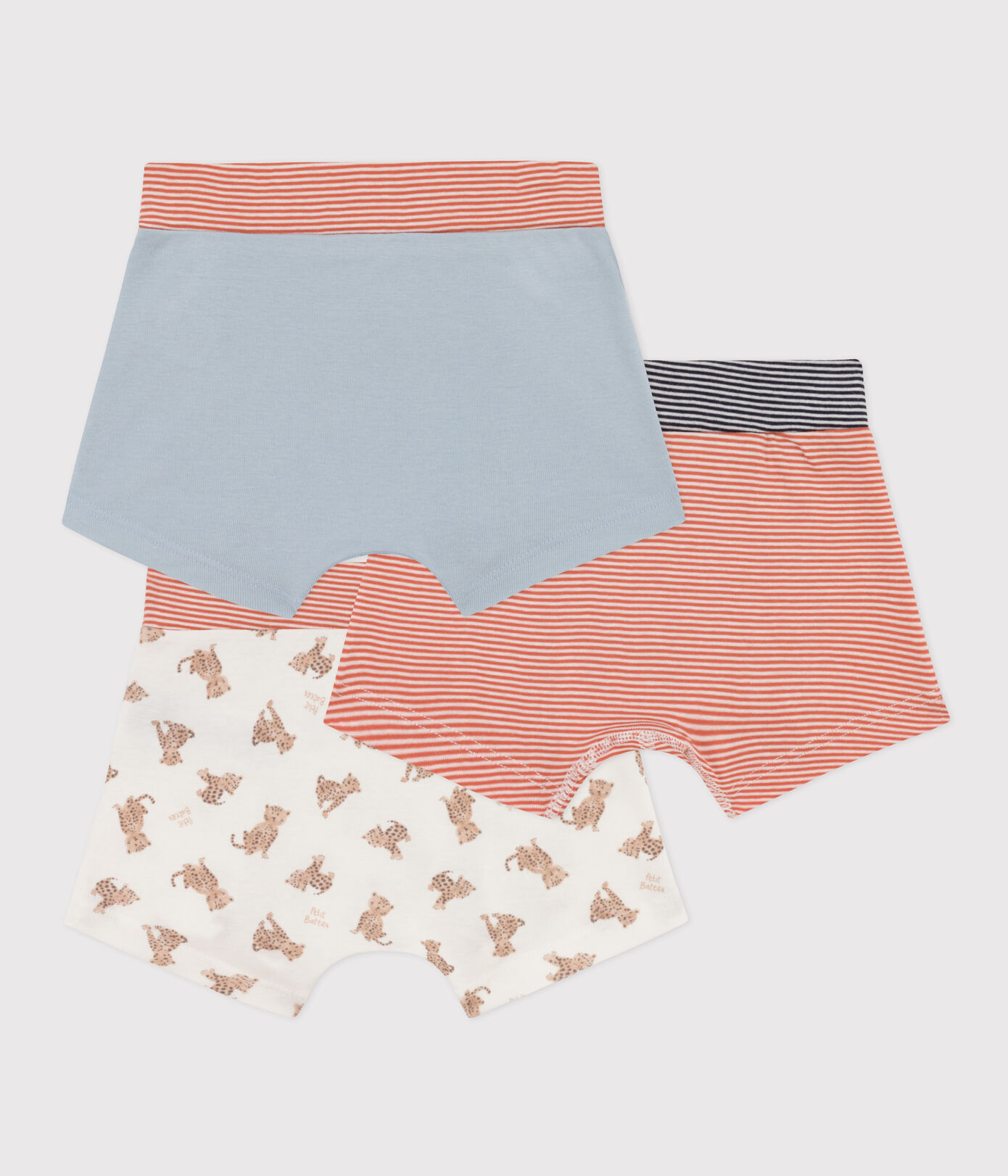 Lot de 3 boxers léopards en coton petit garon