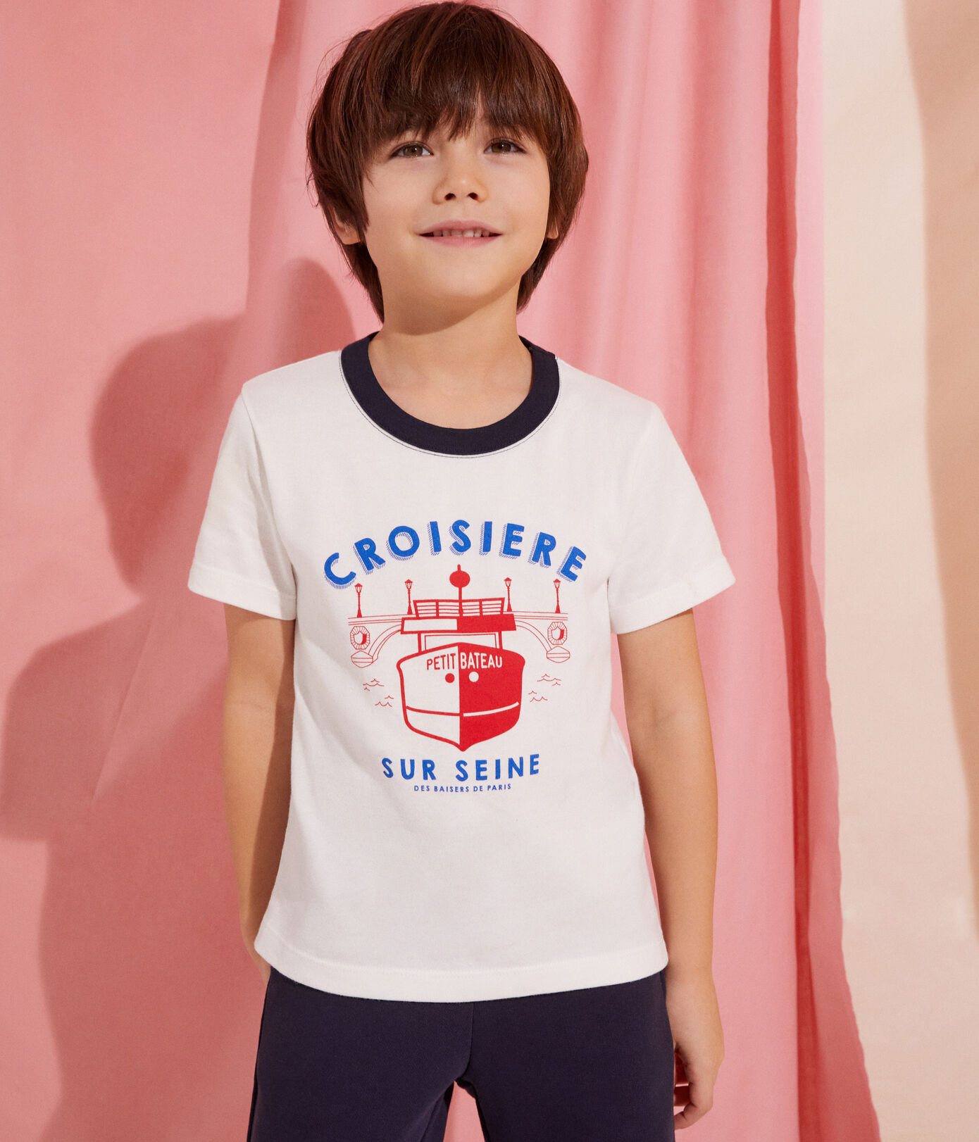 T-shirt manches courtes en coton enfant garon