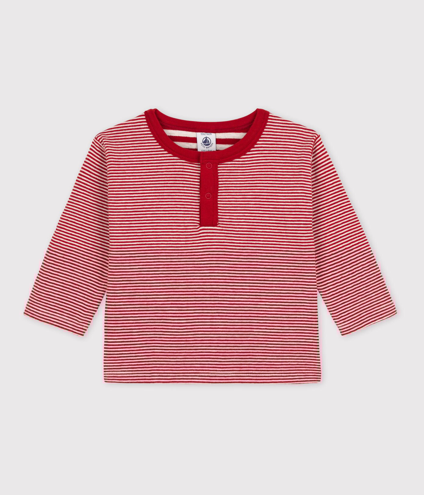 Tee-shirt manches longues bébé milleraies en tubique