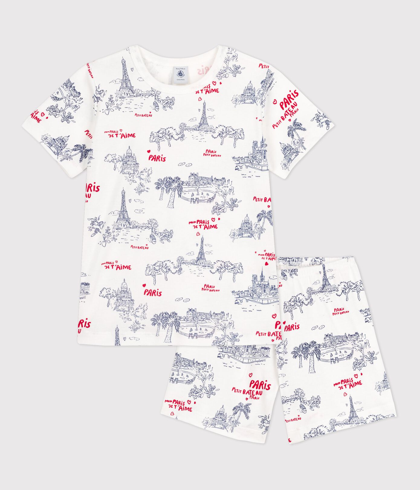 Pyjacourt petite fille/petit garon en coton