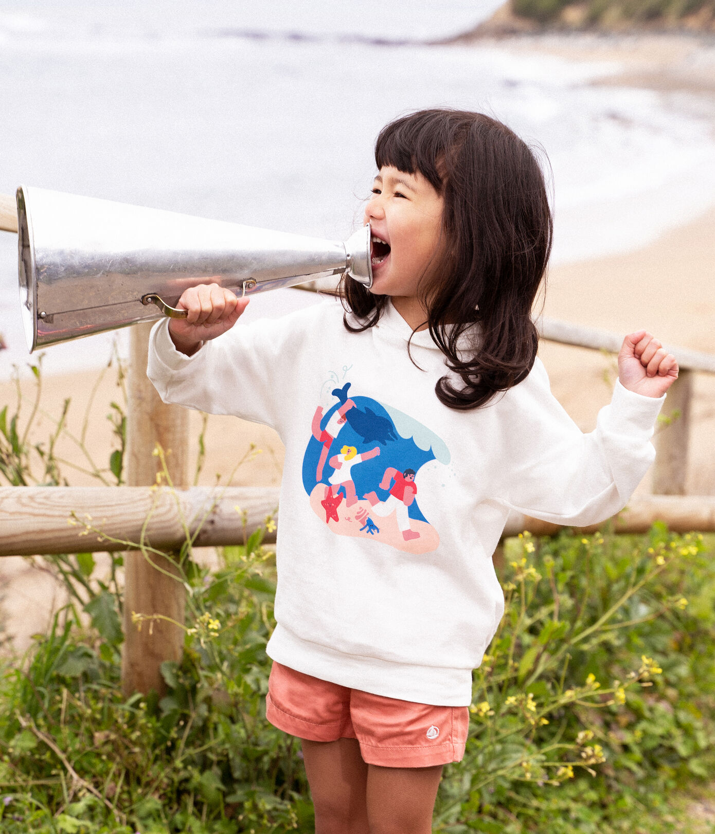 Sweatshirt garon Petit Bateau x Water Family