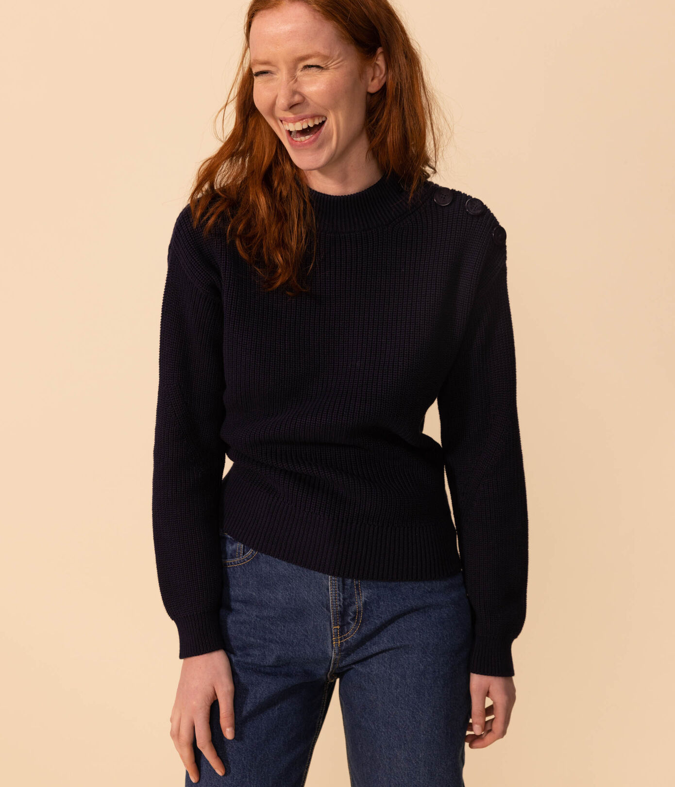 Pull en cte anglaise en coton Femme