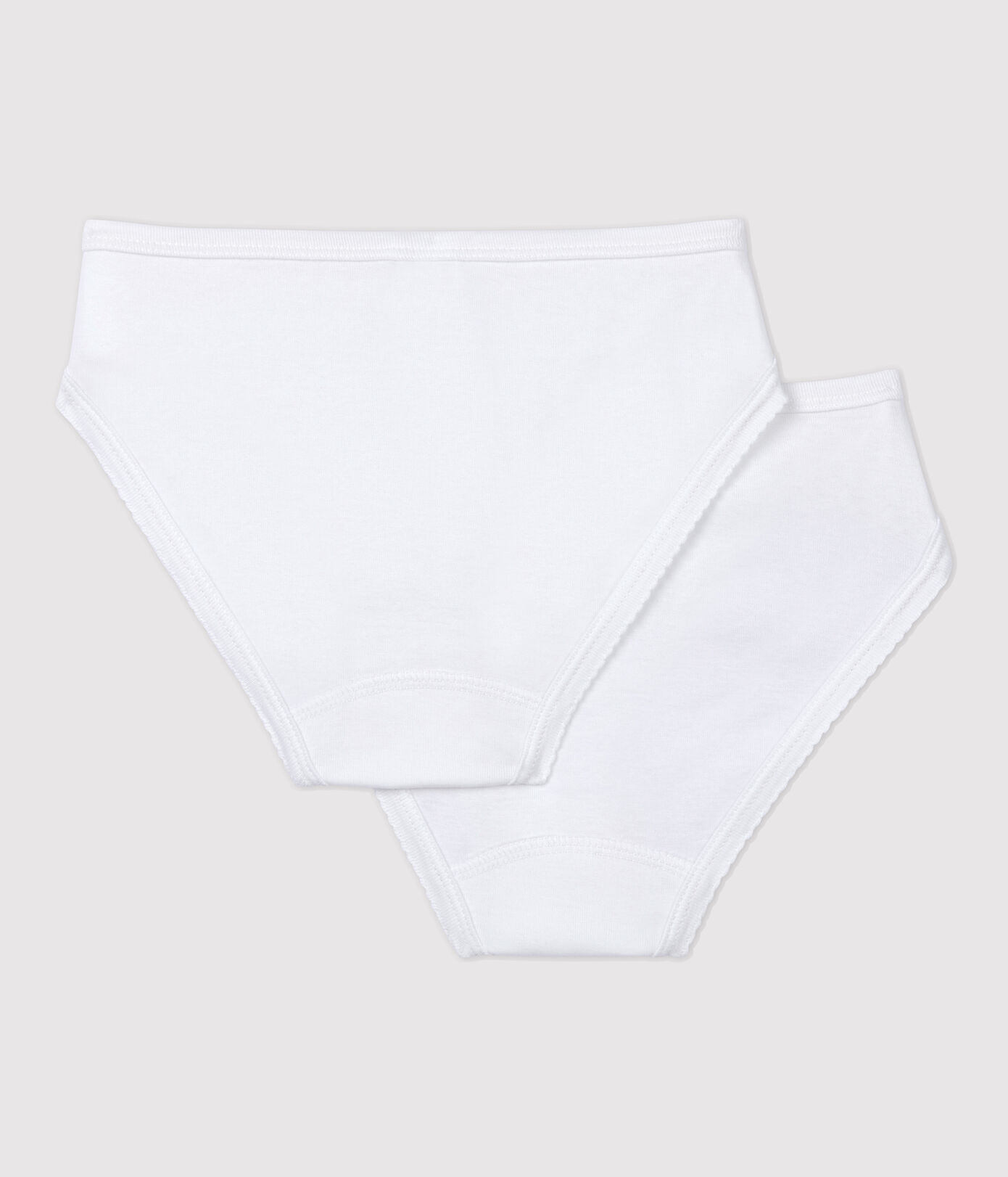 Lot de 2 culottes blanches fille