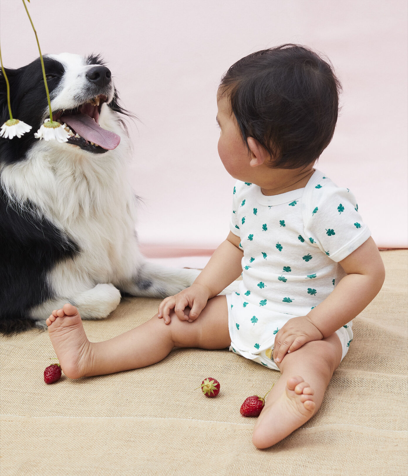 Lot de 3 bodies manches courtes en coton et lin