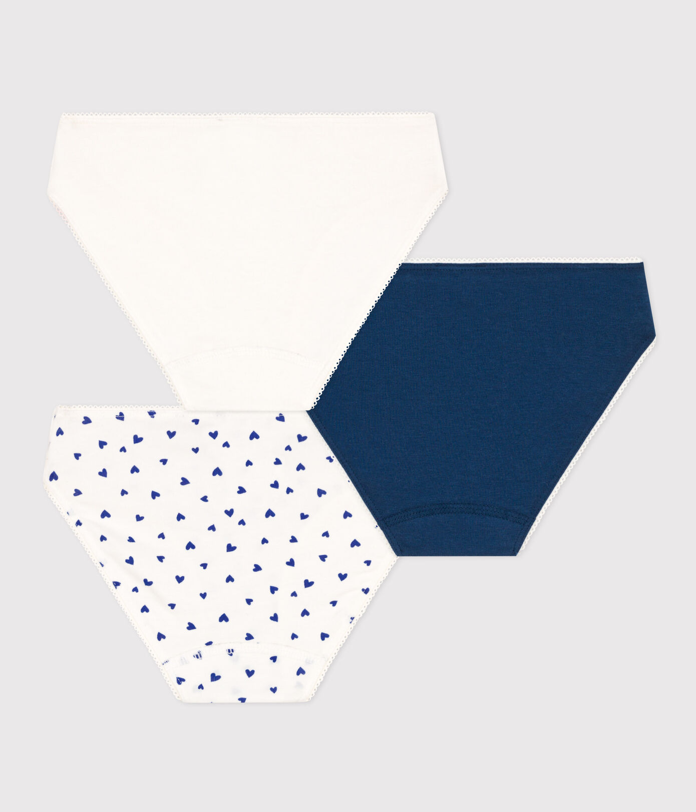 Lot de 3 culottes cur en coton et élasthanne petite fille