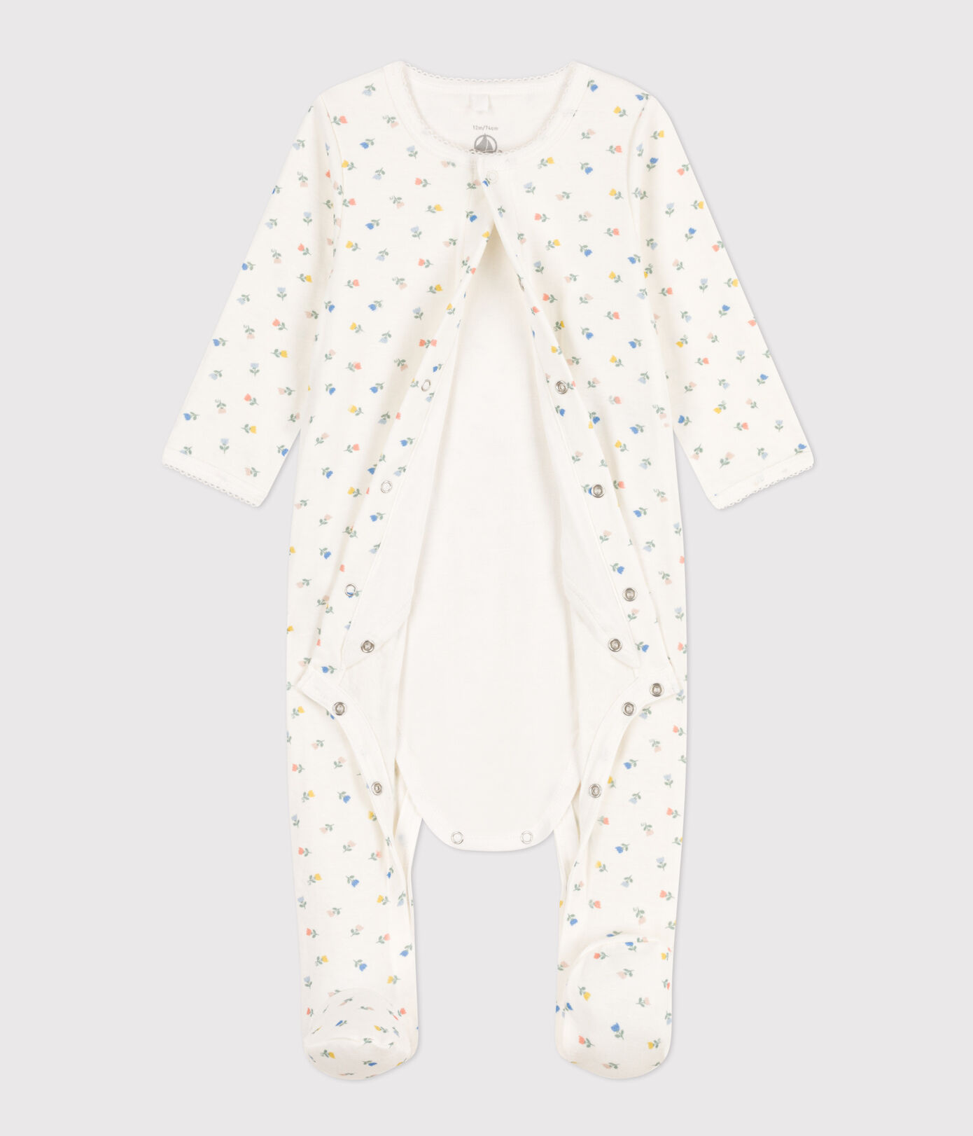 Bodyjama fleurs en coton
