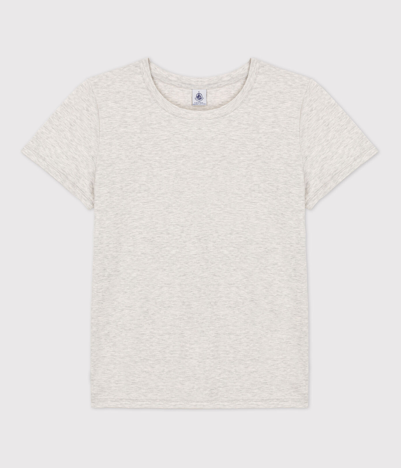 Tee-shirt LE DROIT col rond en coton bio Femme