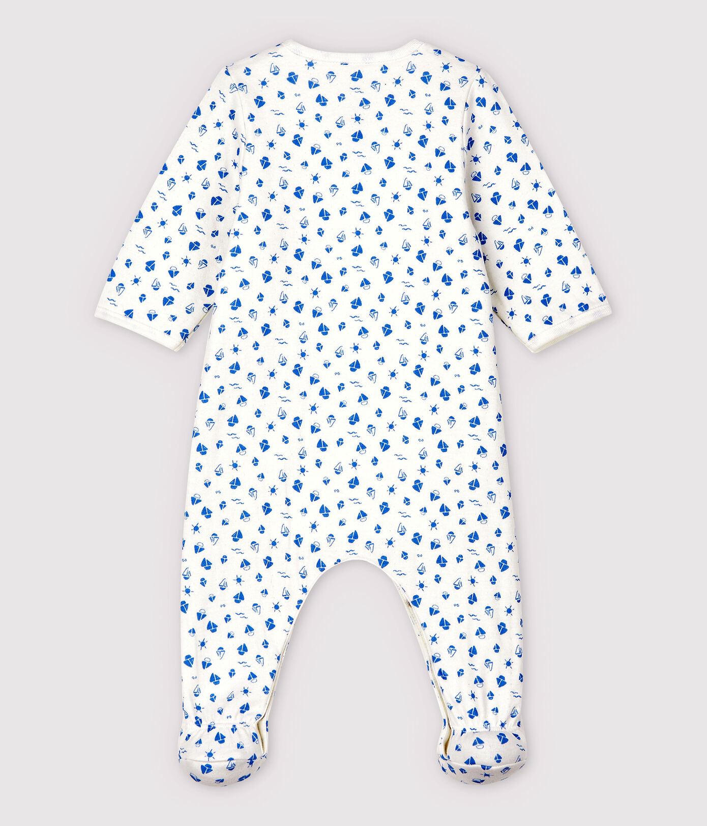 Bodyjama à imprimé bateaux bébé en tubique en coton biologique
