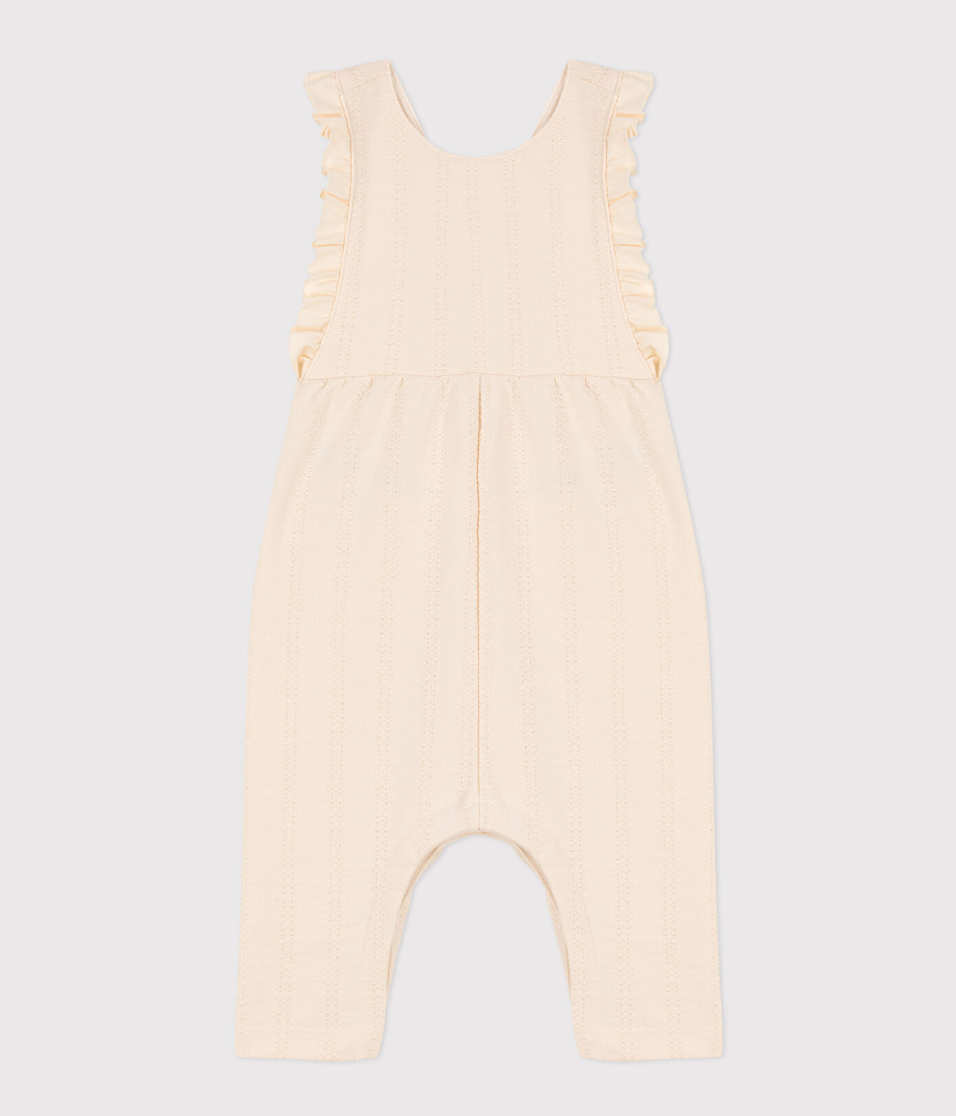 Combinaison longue bébé en jersey point fantaisie