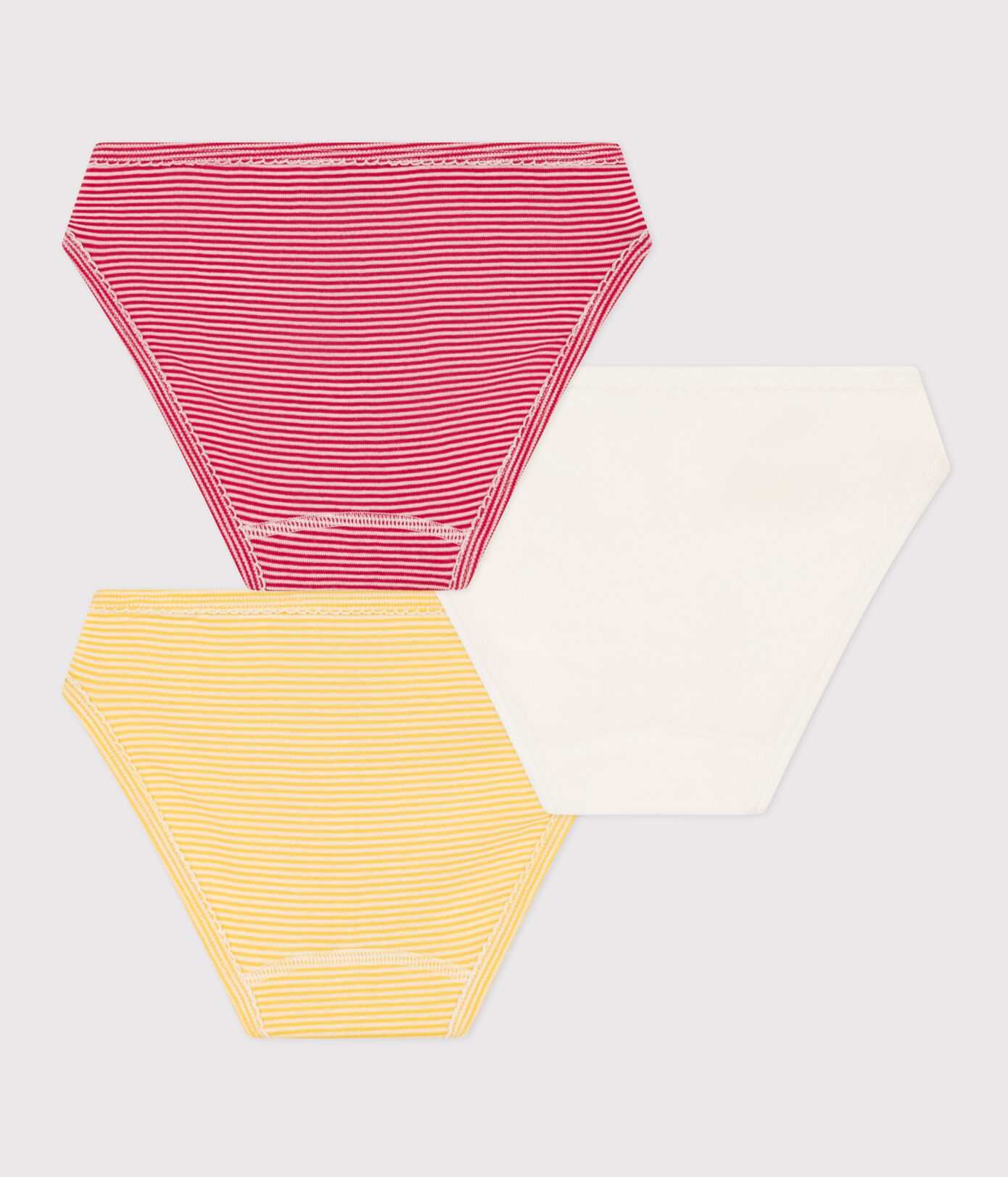 Lot de 3 culottes Petit Bateau X Snoopy en coton petite fille