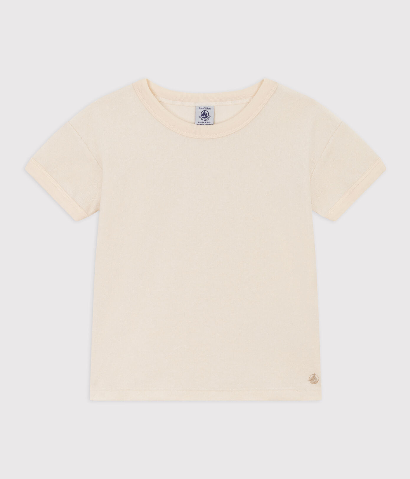 Tee-shirt en bouclette éponge enfant fille/garon