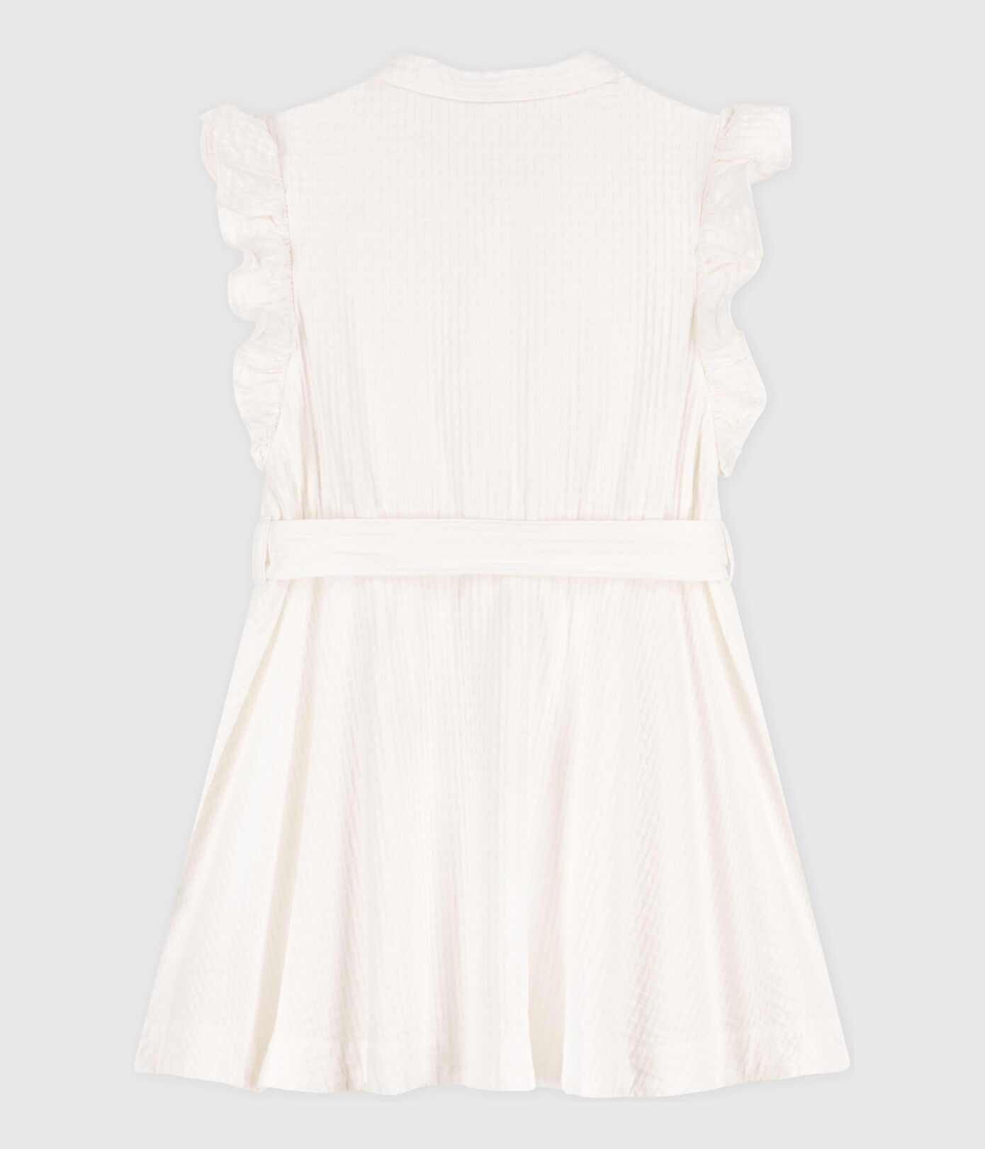 Robe sans manche en seersucker enfant fille