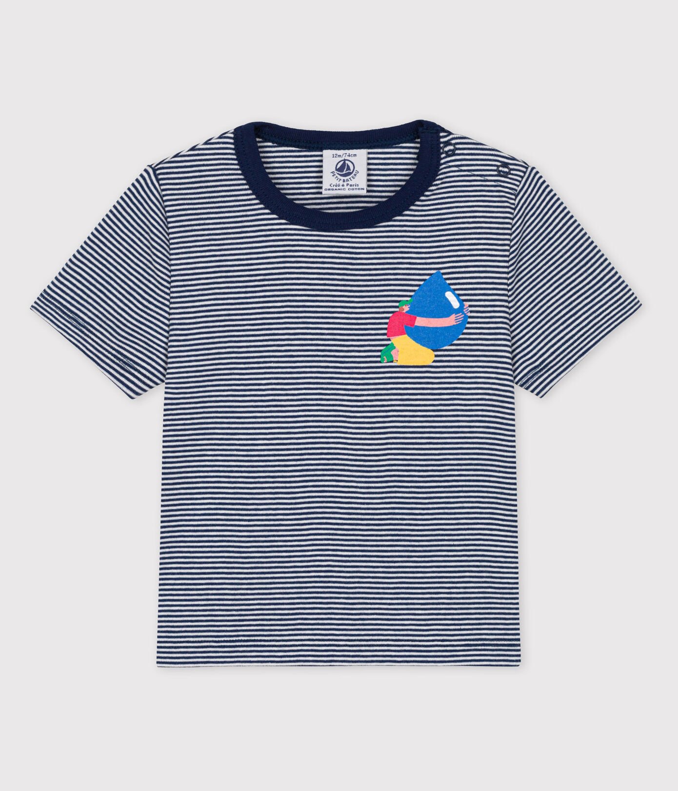 Tee-shirt Bébé Petit Bateau x Water Family