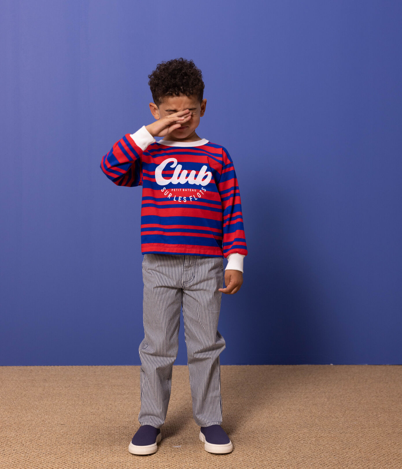 Tee-shirt rayé manches longues enfant garon