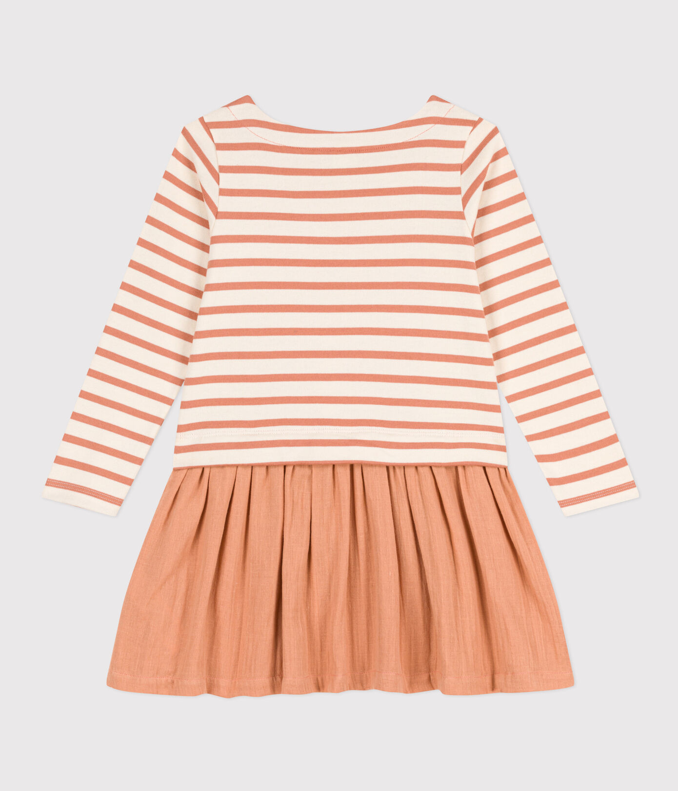 Robe en coton épais et gaze de coton enfant fille