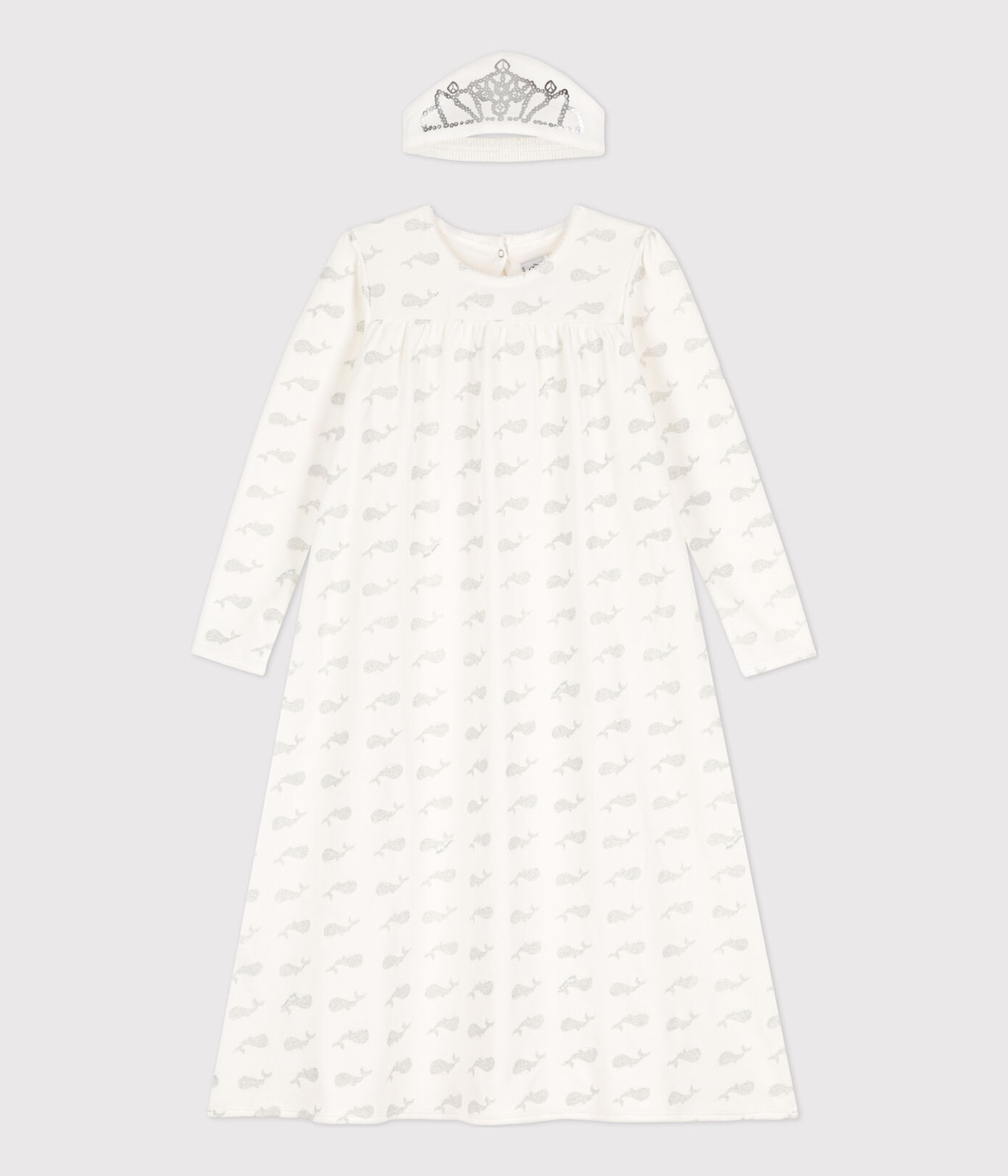 Chemise de nuit petite fille en velours