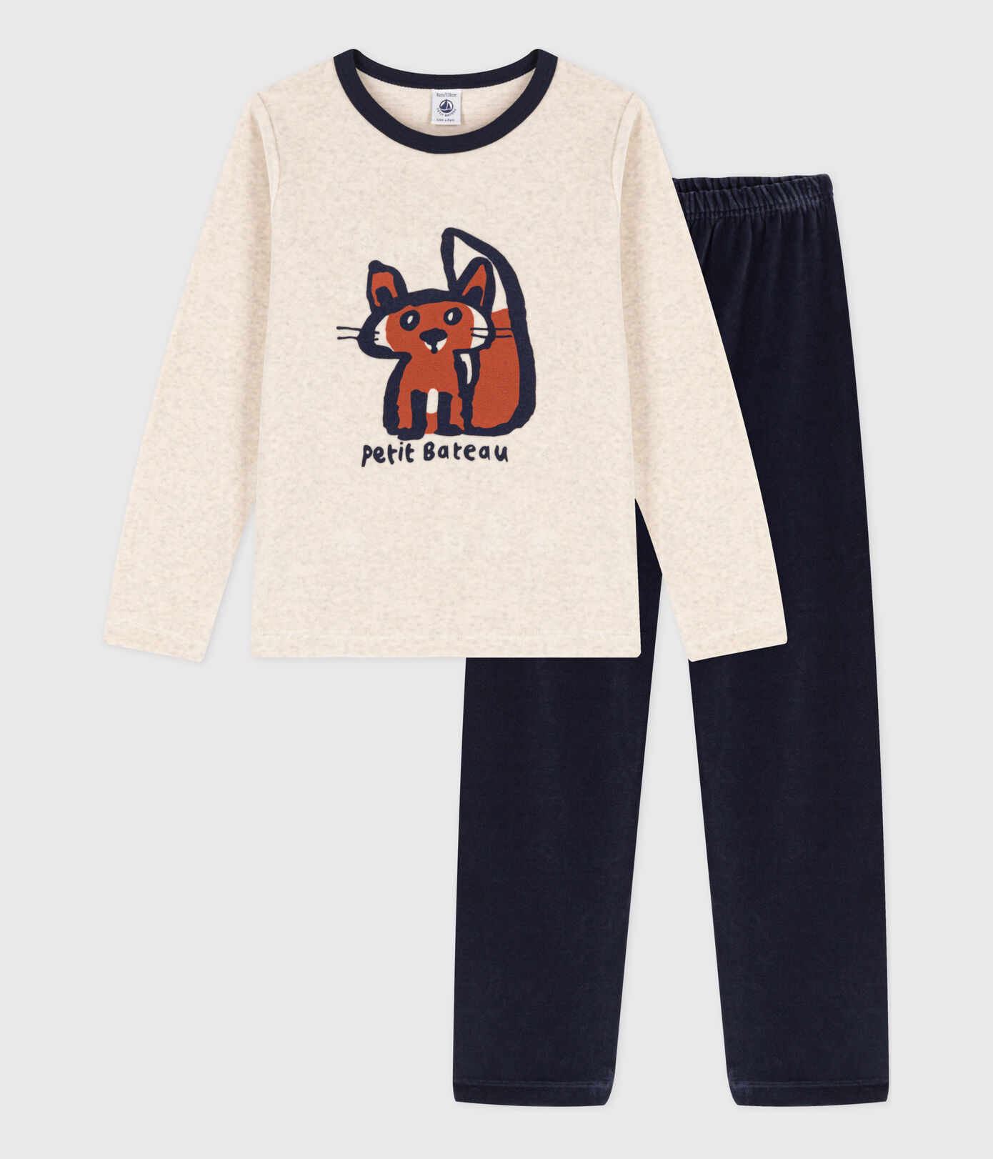 Pyjama renard petite fille / petit garon en velours
