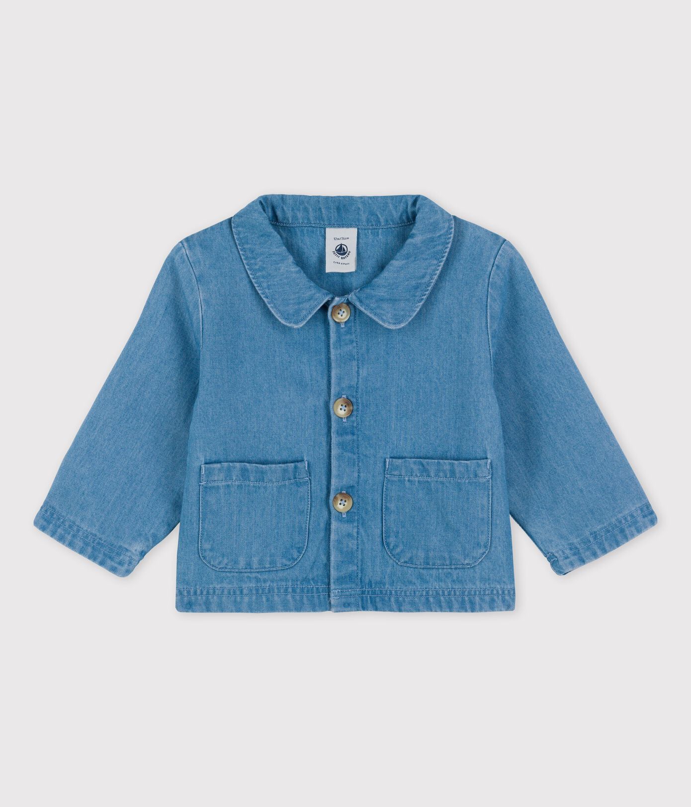 Veste en denim léger bio bébé