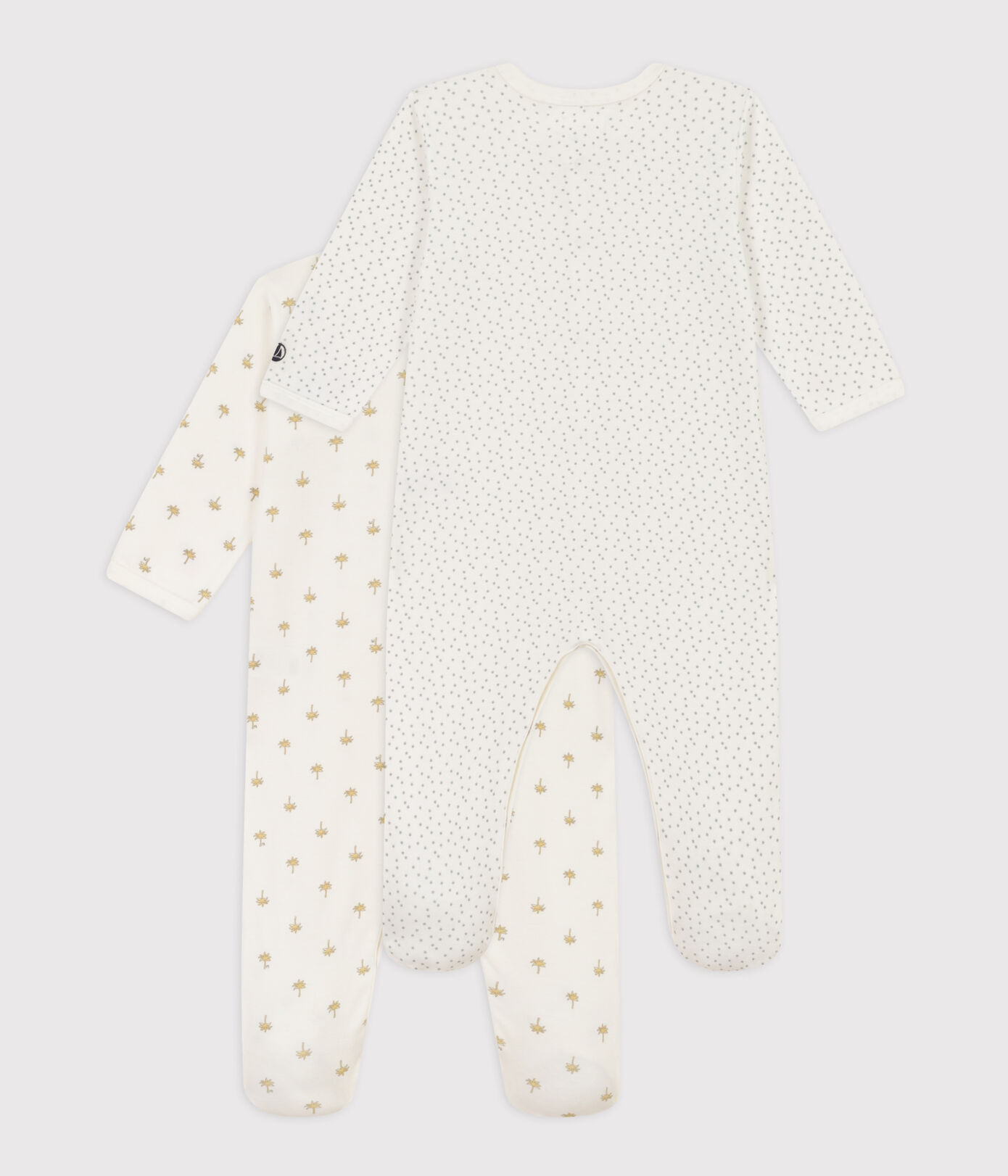 Lot de 2 dors bienpalmiers et étoiles en coton