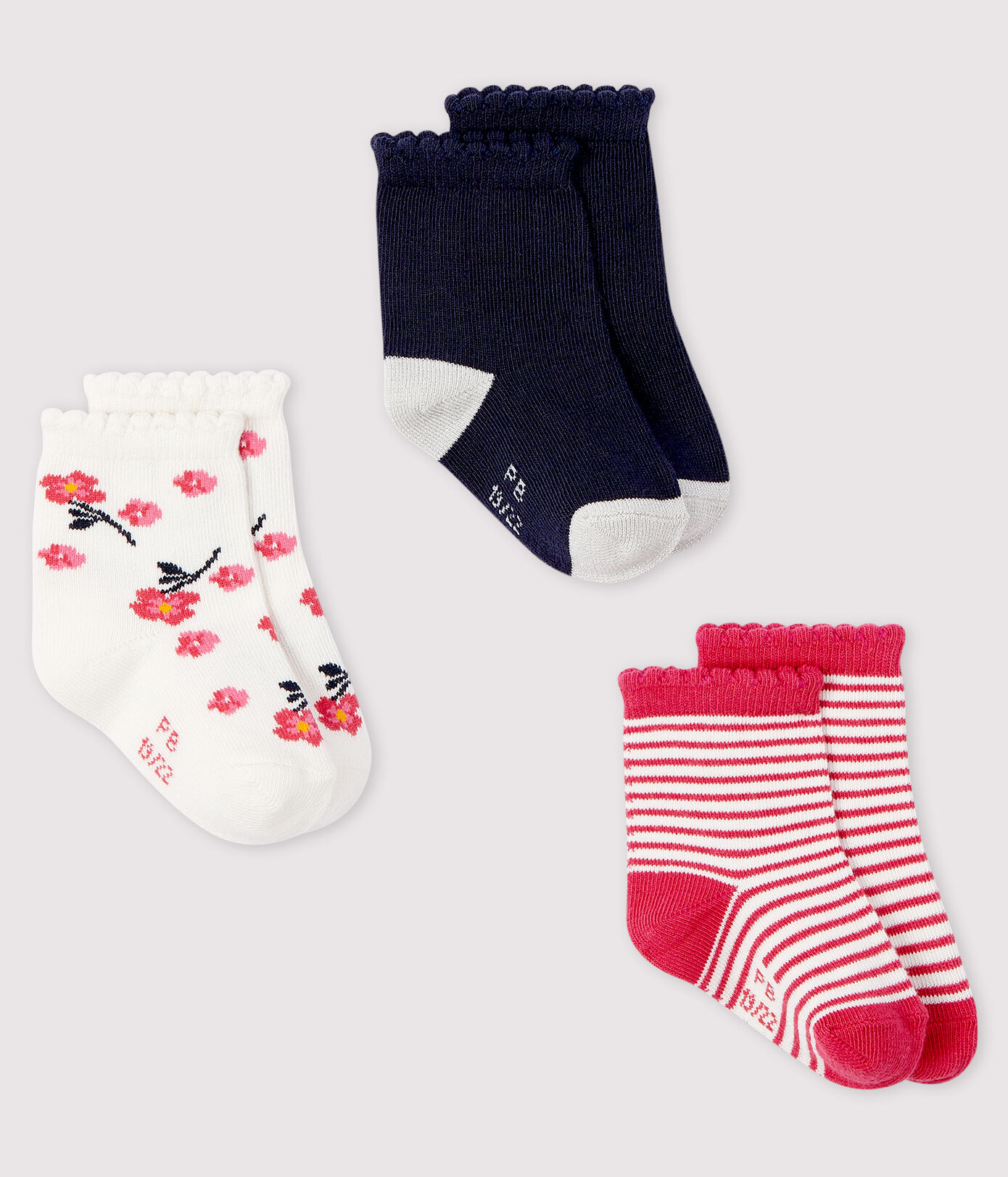 Lot de 3 paires de chaussettes bébé