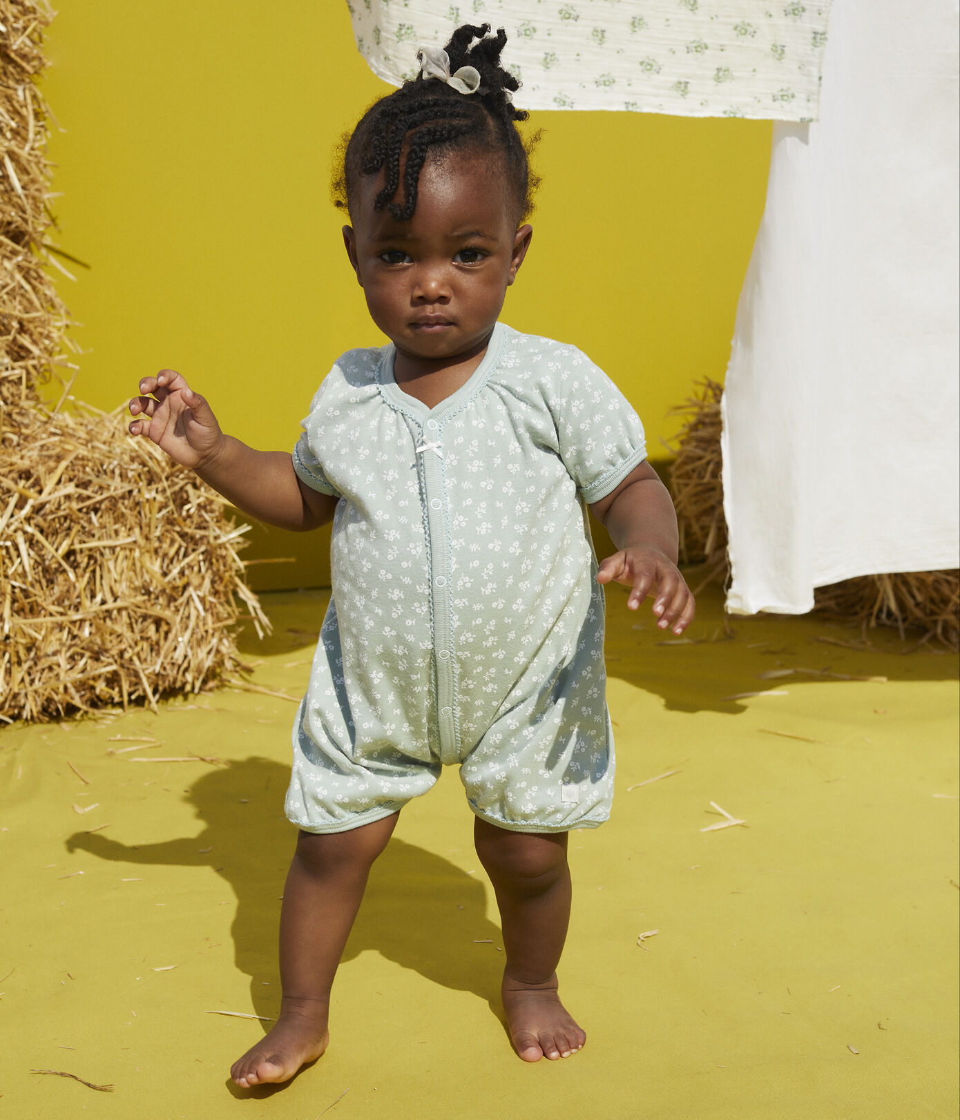 Lot de 2 combicourts bébé en coton