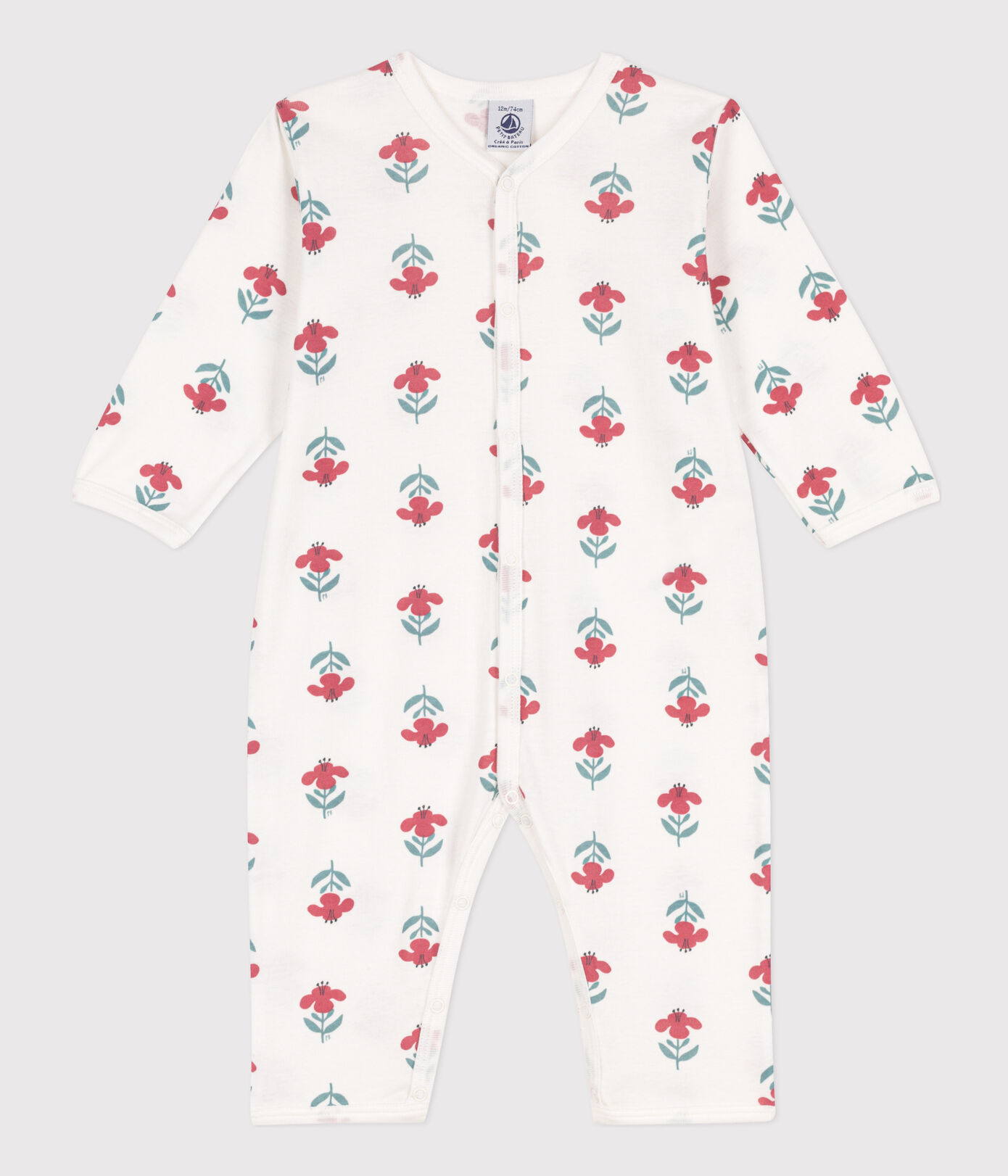 Dors-bien sans pieds fleurs en coton