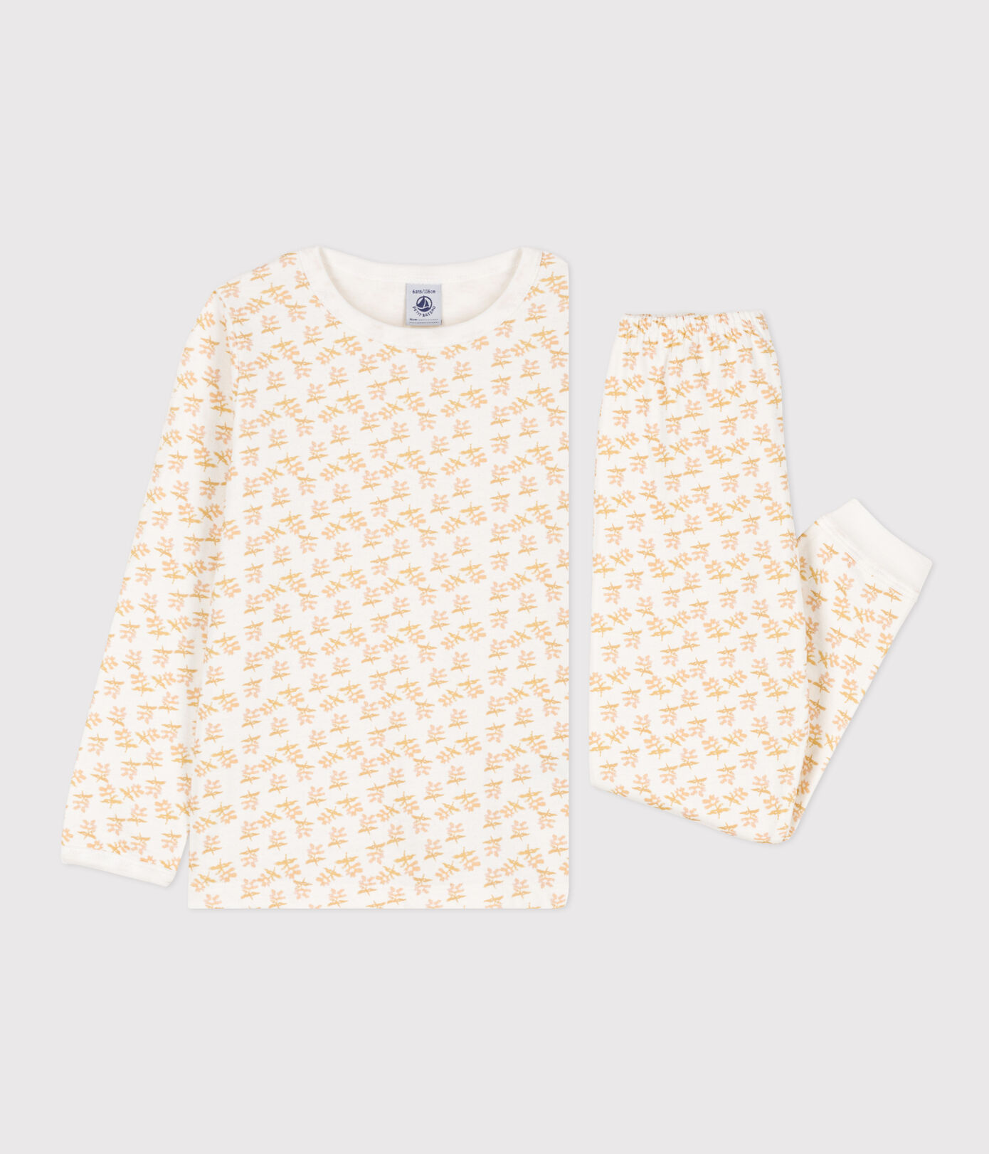 Pyjama fleur petite fille en tubique