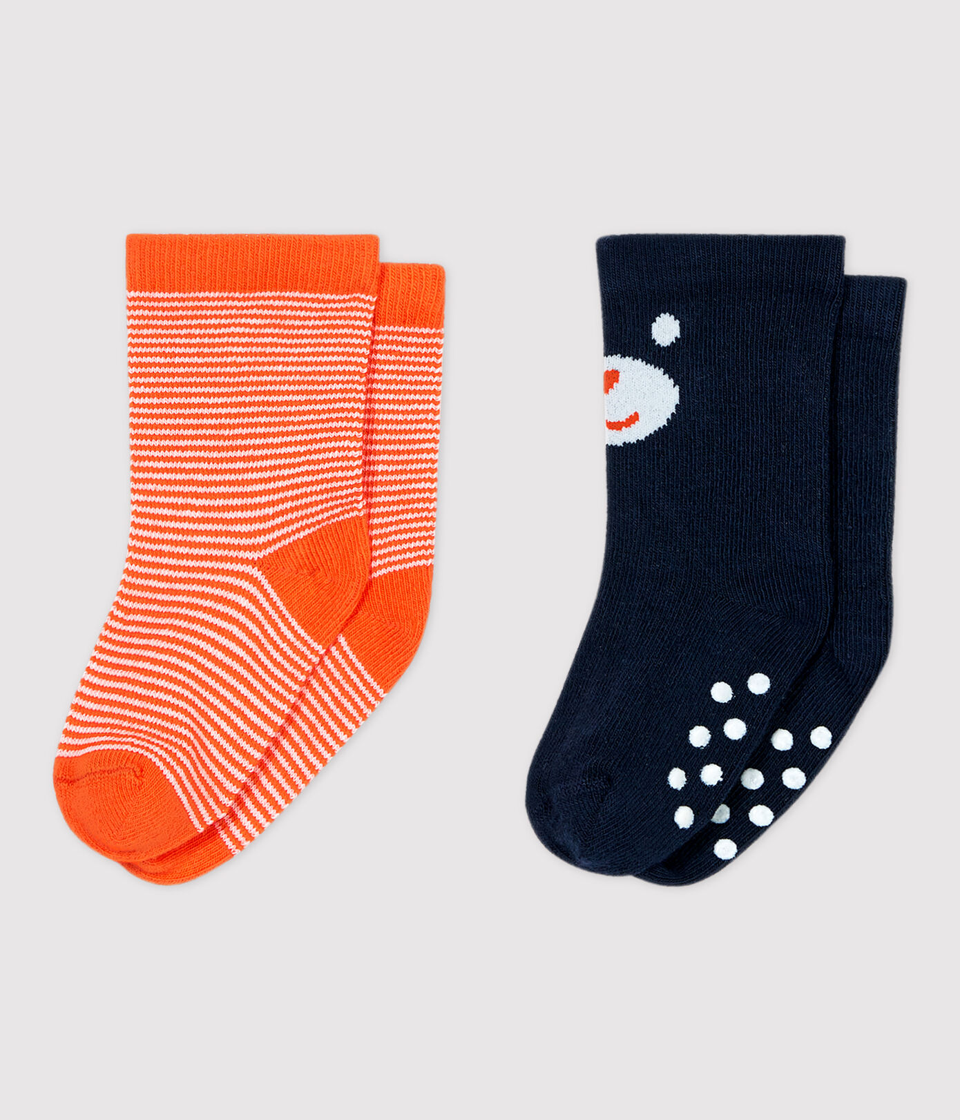 Lot de 2 paires de chaussettes bébé.