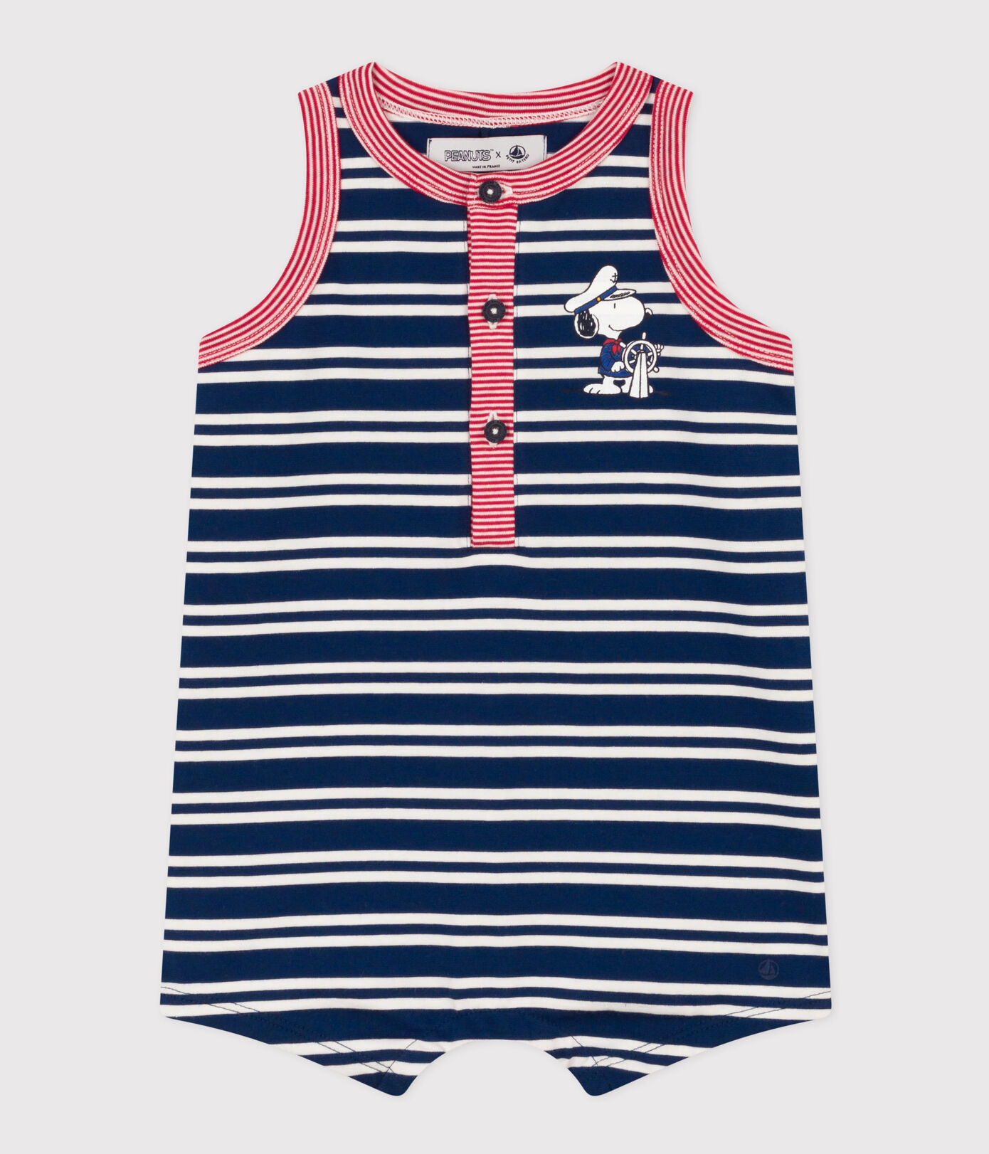 Combinaison Petit Bateau X Snoopy en jersey léger bébé
