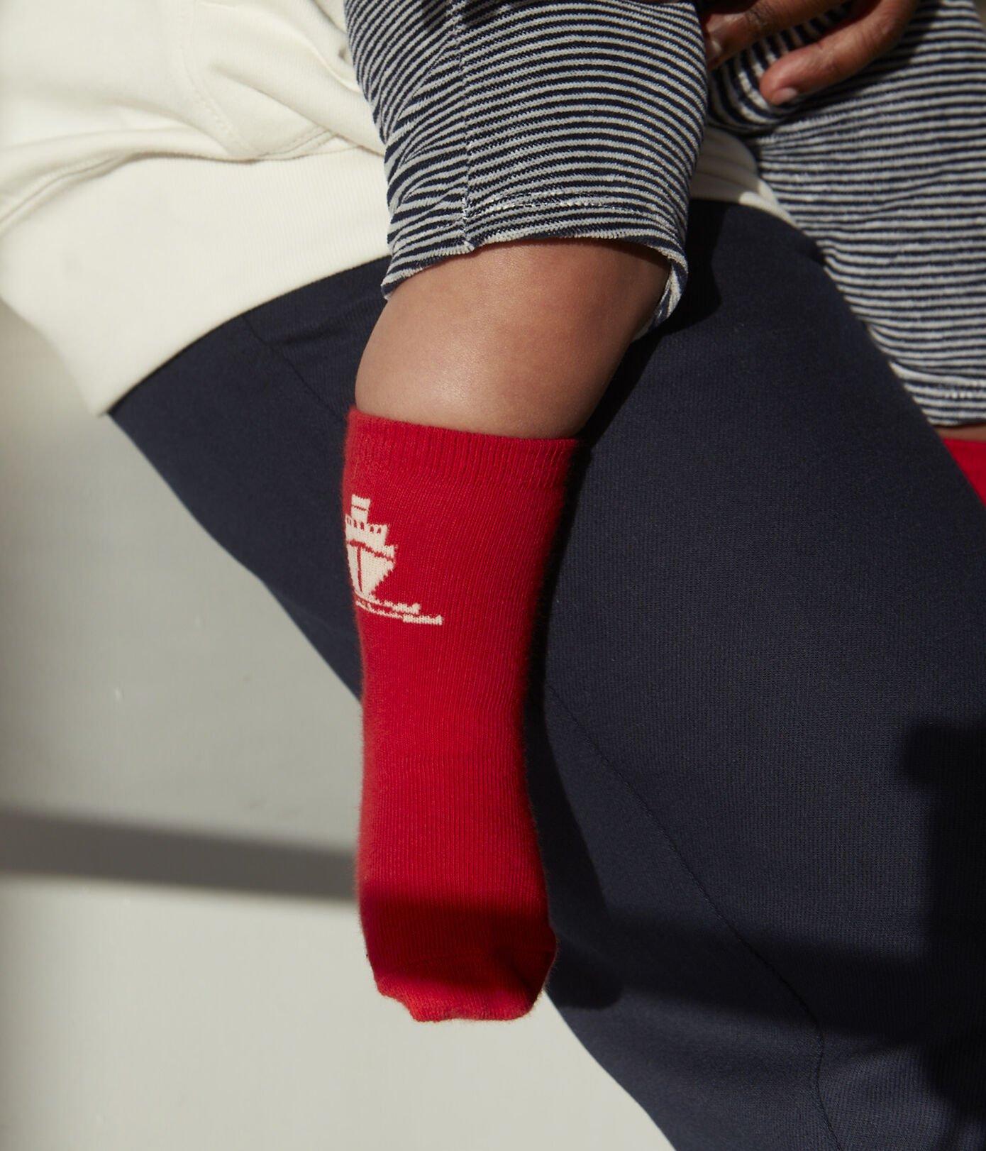 Lot de 2 paires de chaussettes port en jersey de coton bébé