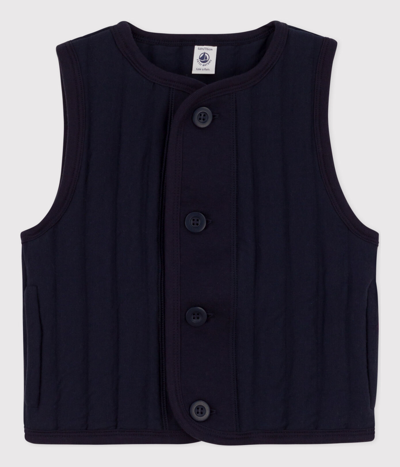 Veste sans manche en tubique enfant fille / garon