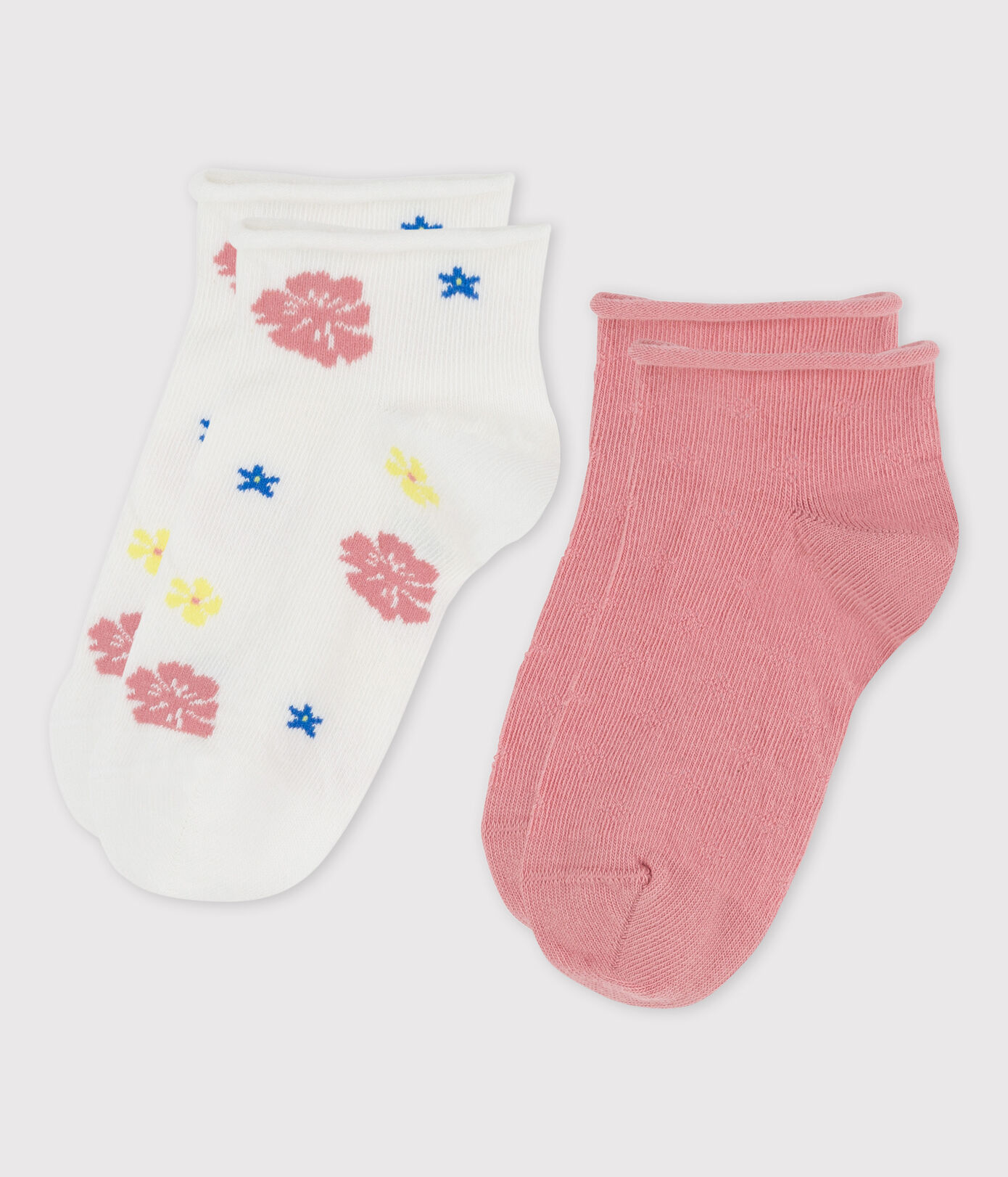 Lot de 2 paires de chaussettes enfant fille