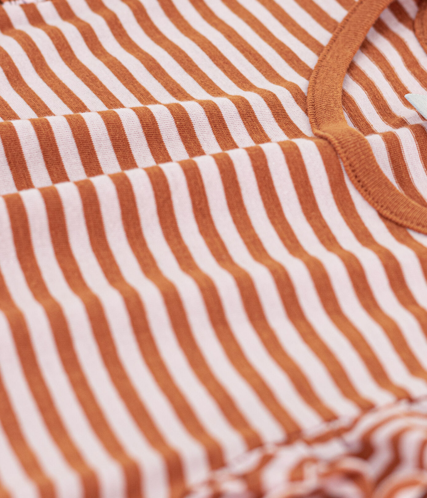 Tee-shirt rayé en coton enfant fille