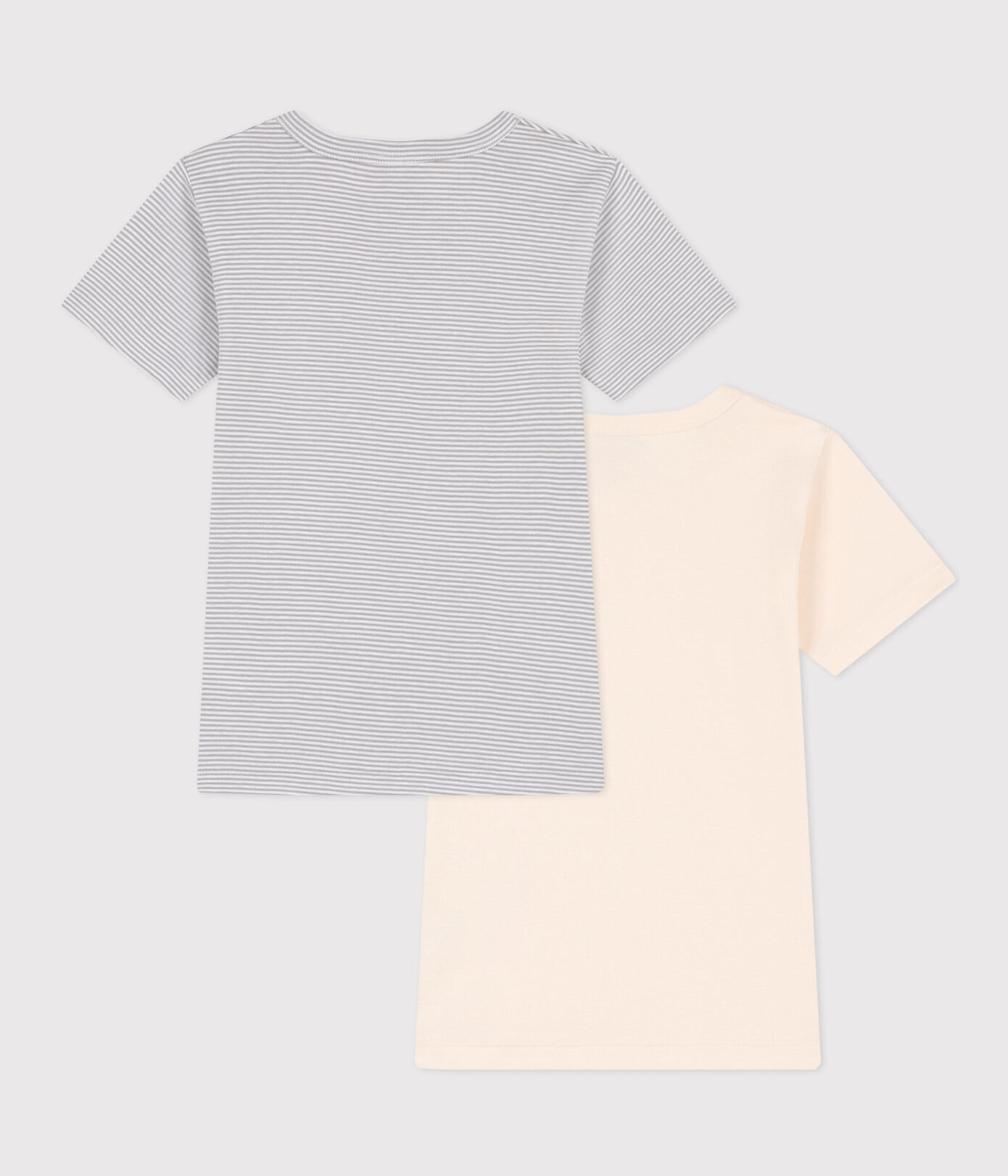 Lot de 2 tee shirts manches courtes en coton petit garon