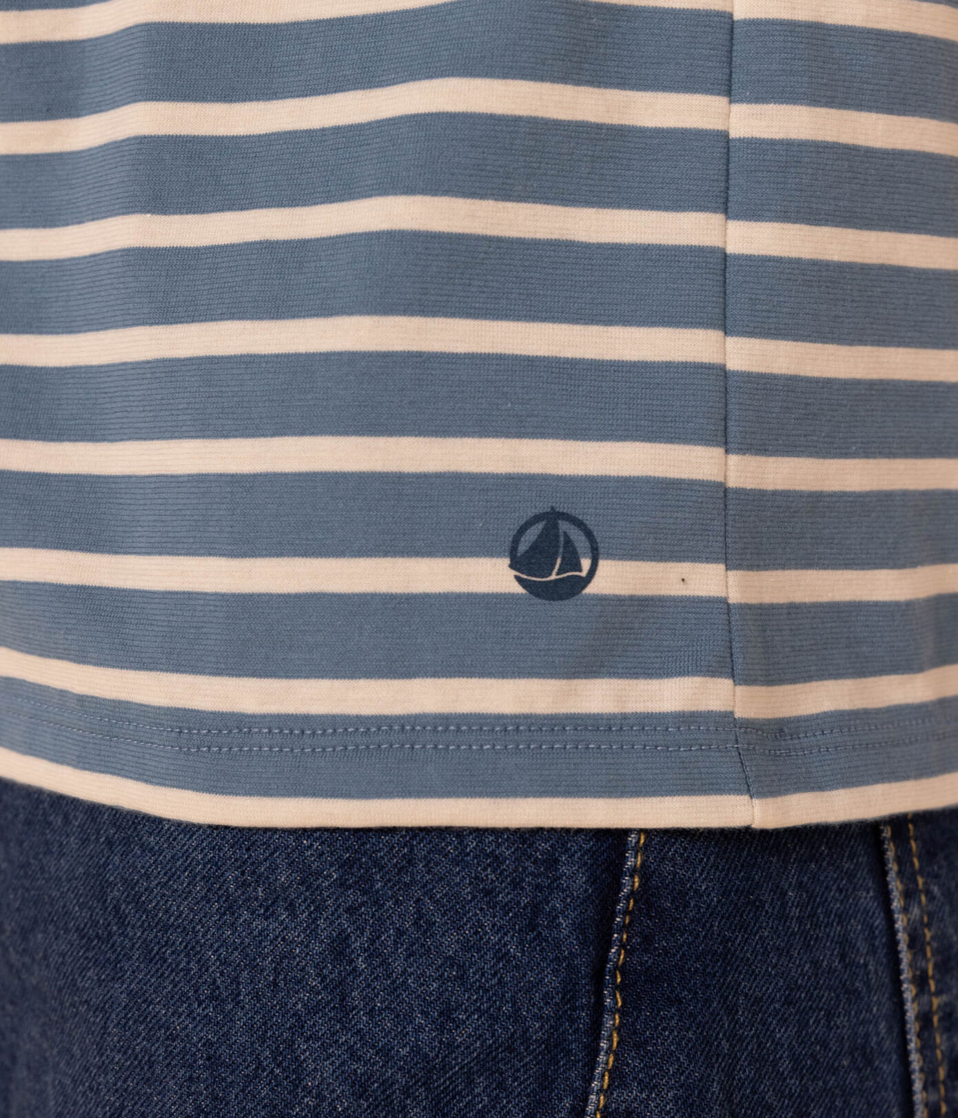 Tee-shirt LE DROIT col V en coton Femme