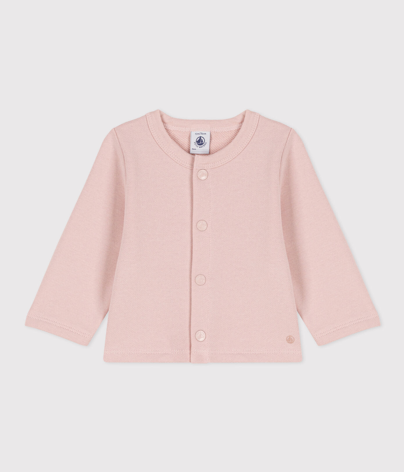 Cardigan en molleton bébé