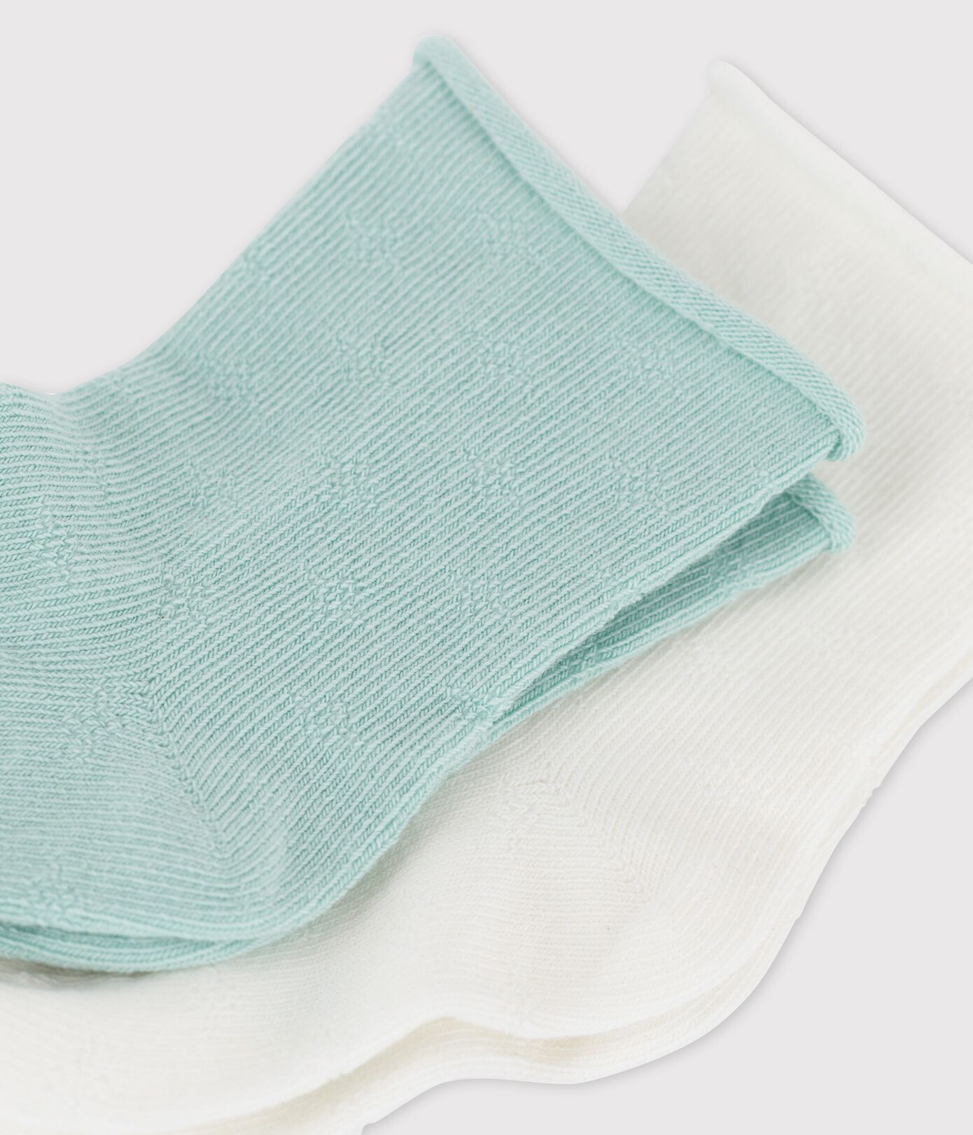 Lot de 2 paires chaussettes ajourés bébé