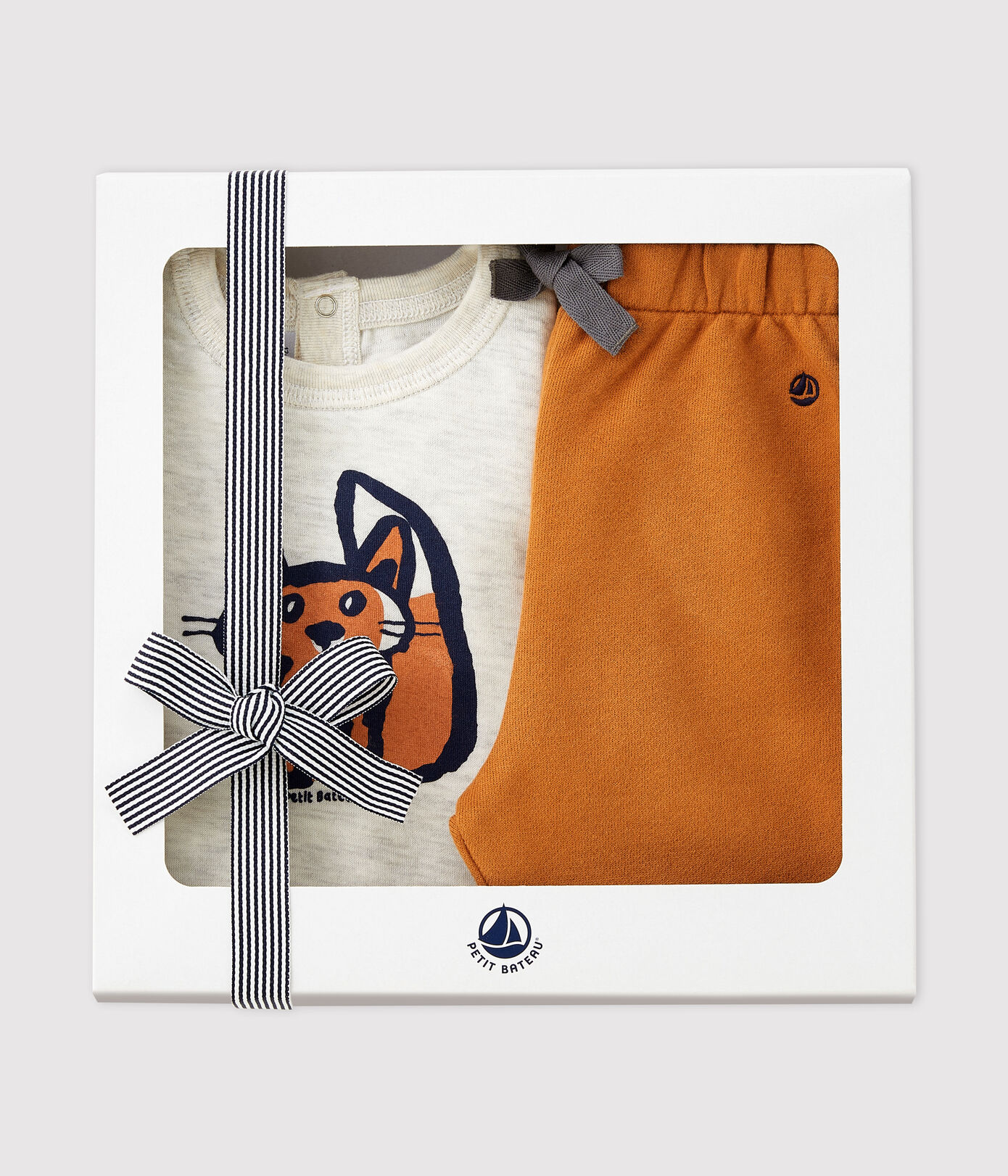Coffret cadeau bébé tee-shirt et pantalon