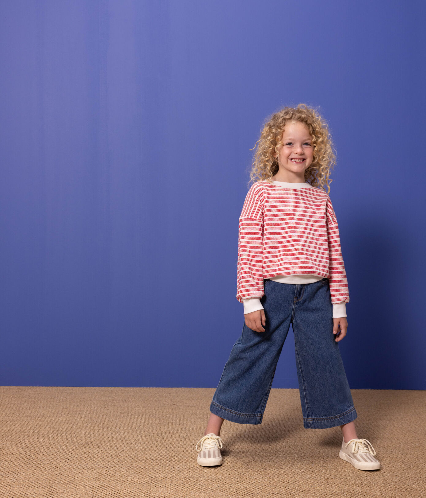 Sweatshirt rayé enfant fille / garon