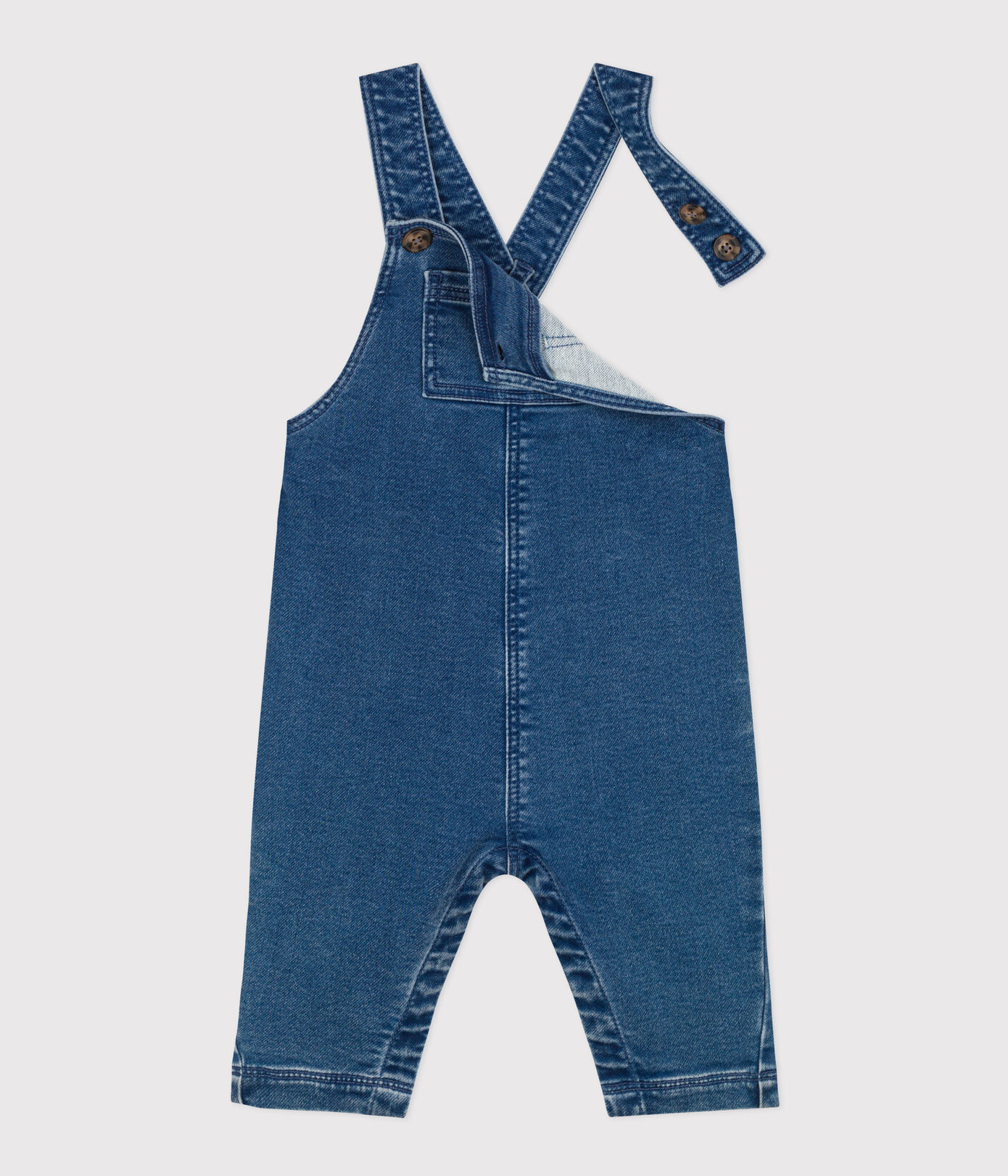Salopette longue en denim bébé