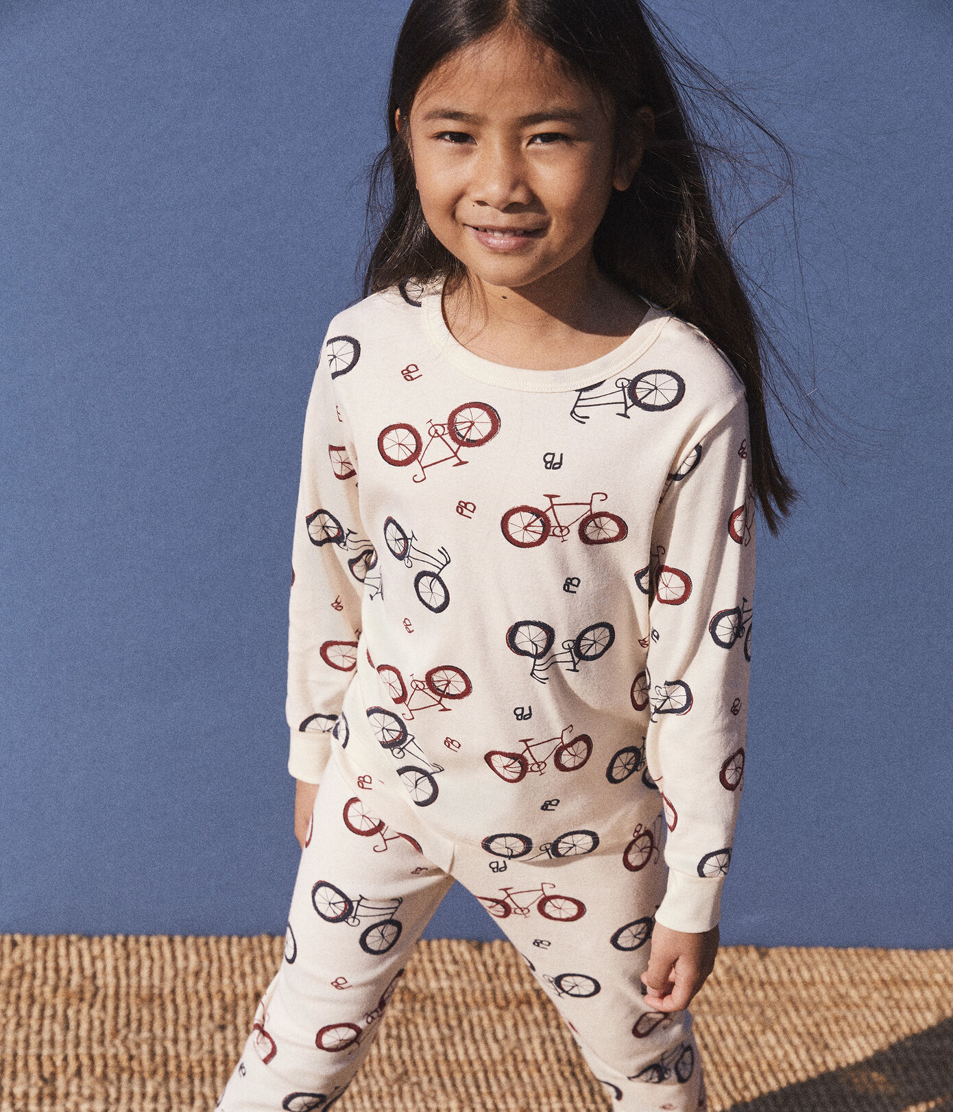 Pyjama vélo petite fille/petit garon en coton