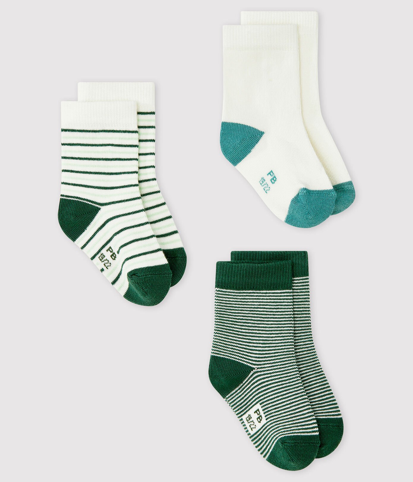 Lot de 3 chaussettes bébé garon